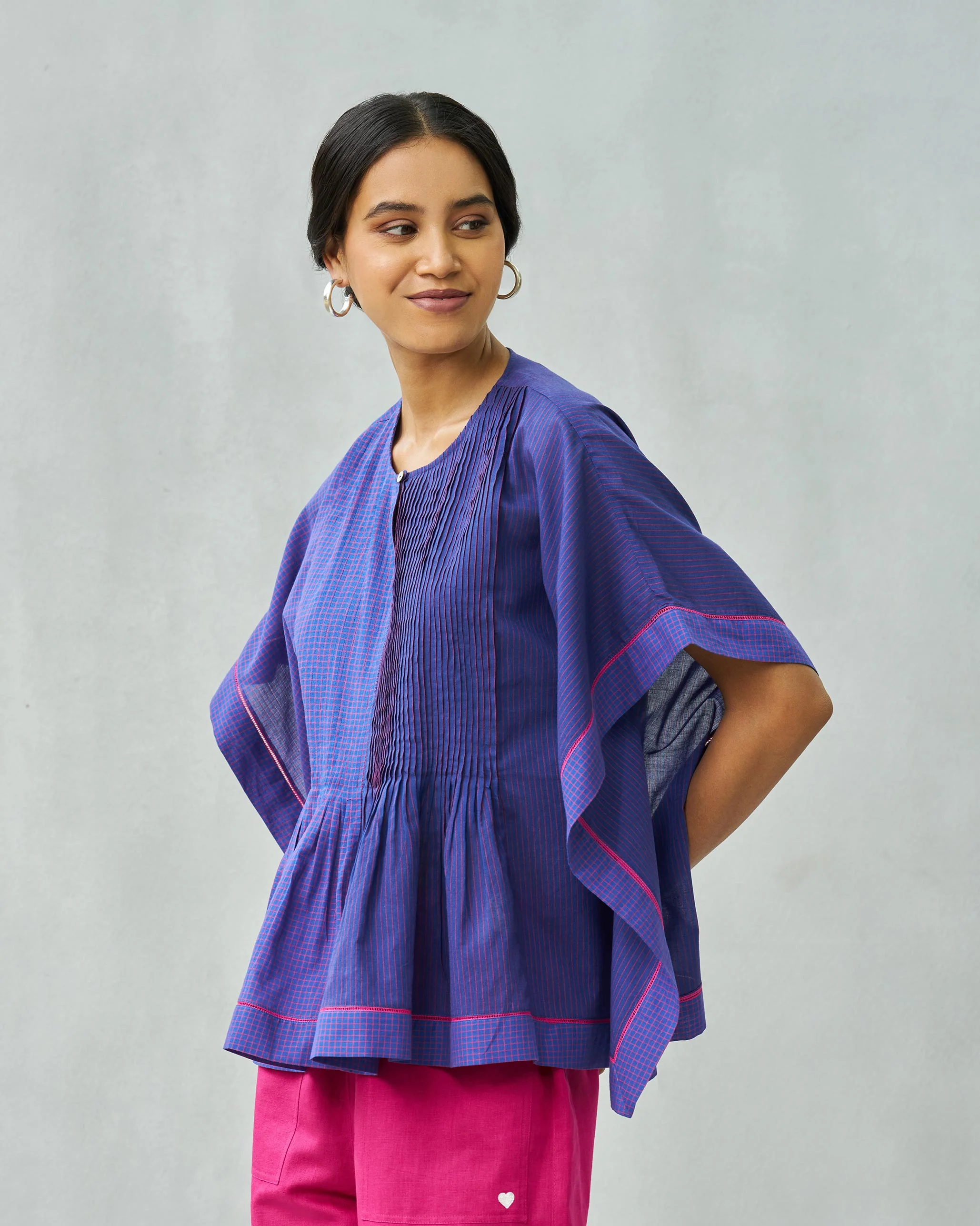 Jacaranda Boxy Top - Purple & Berry - Image 3