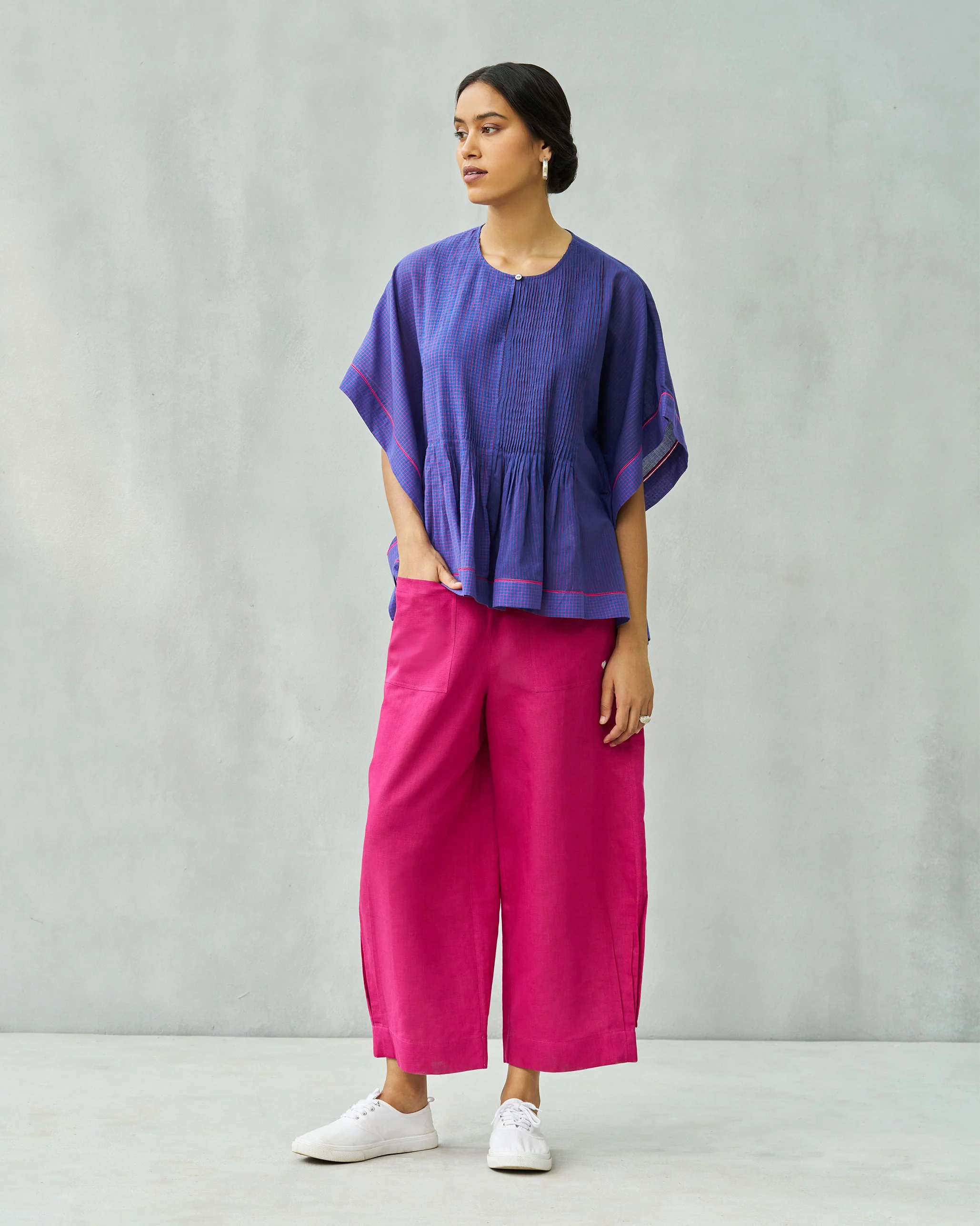 Jacaranda Boxy Top - Purple & Berry - Image 6