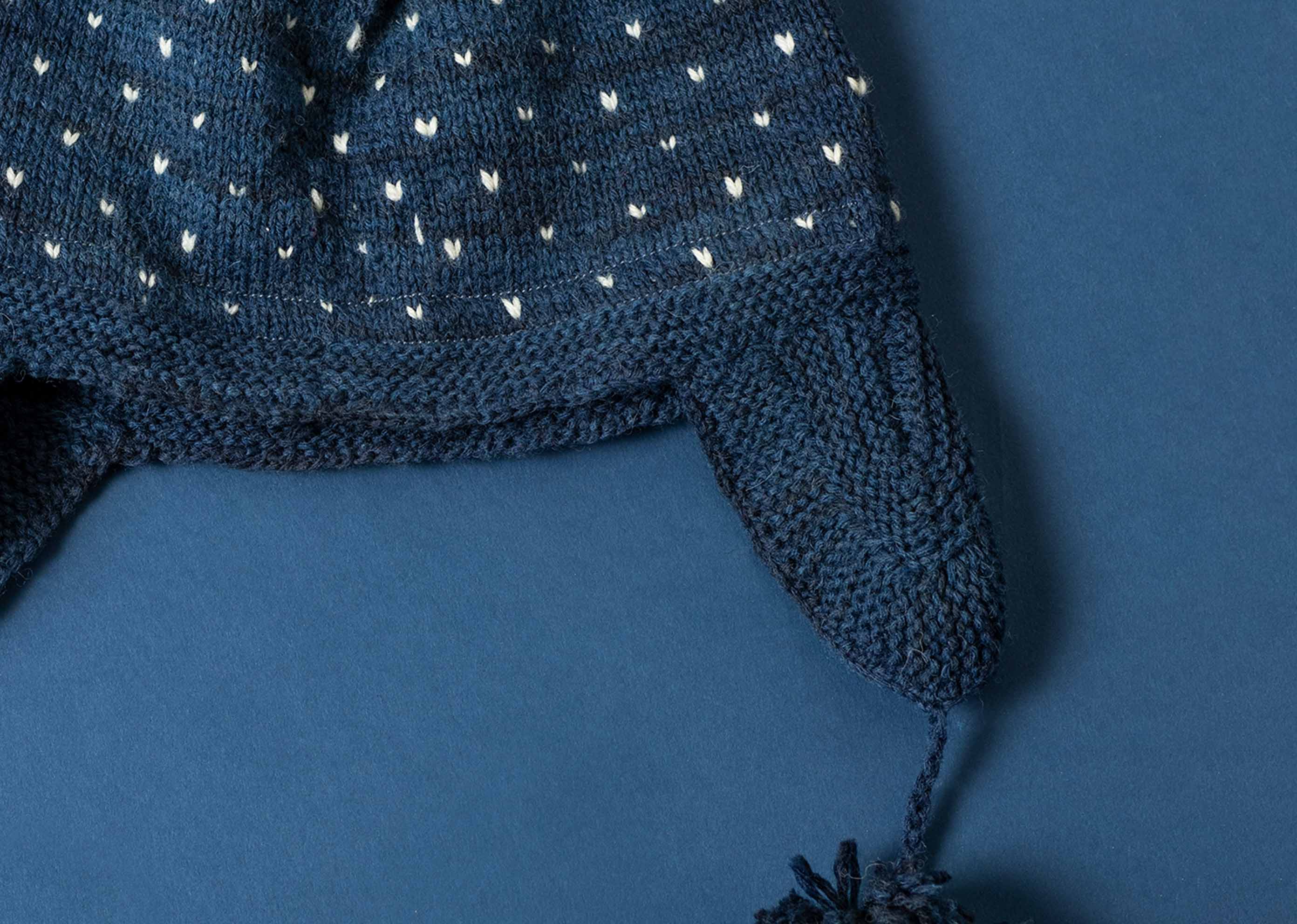 Jack Frost Bauble Cap - Indigo - Image 3