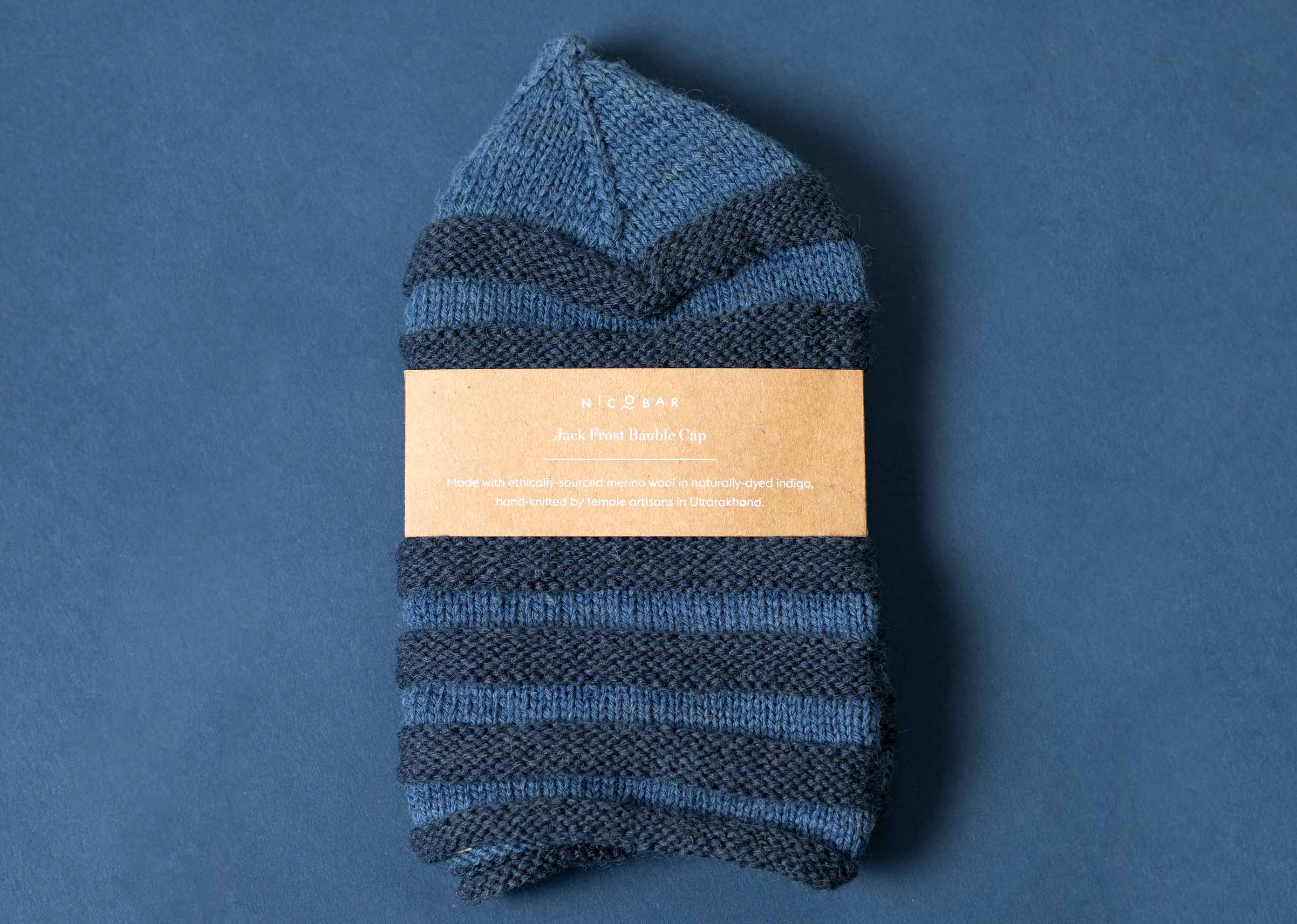 Jack Frost Woolen Cap - Indigo - Image 3