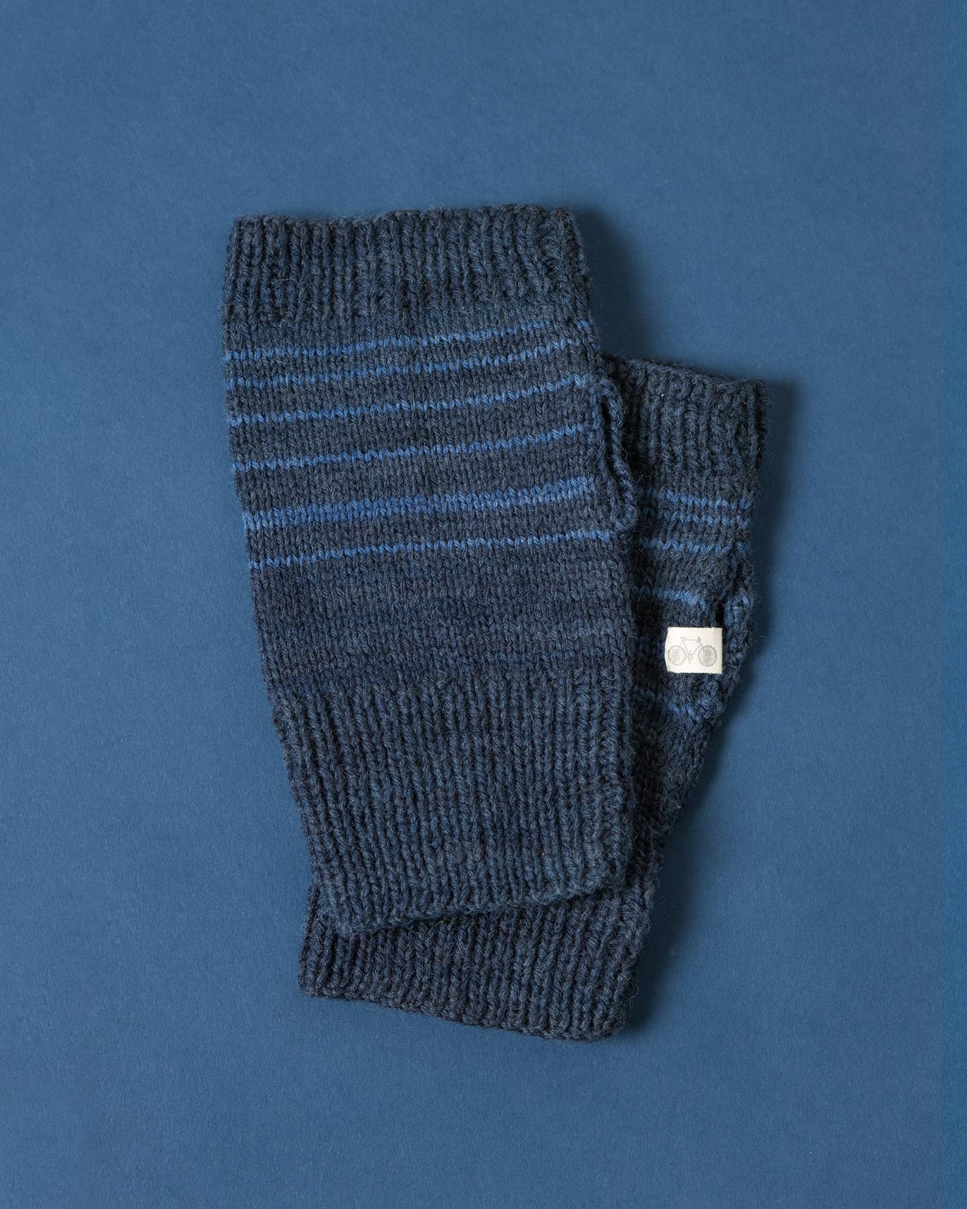 Jack Frost Woolen Gloves - Indigo - Image 2