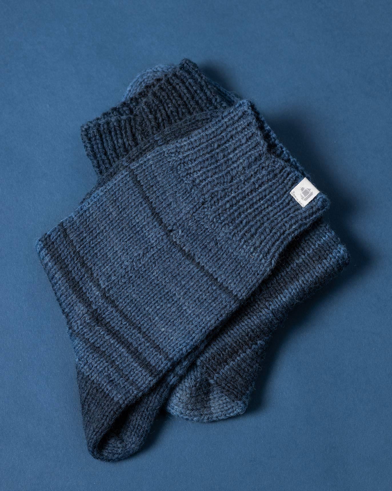 Jack Frost Woolen Socks - Indigo - Image 4