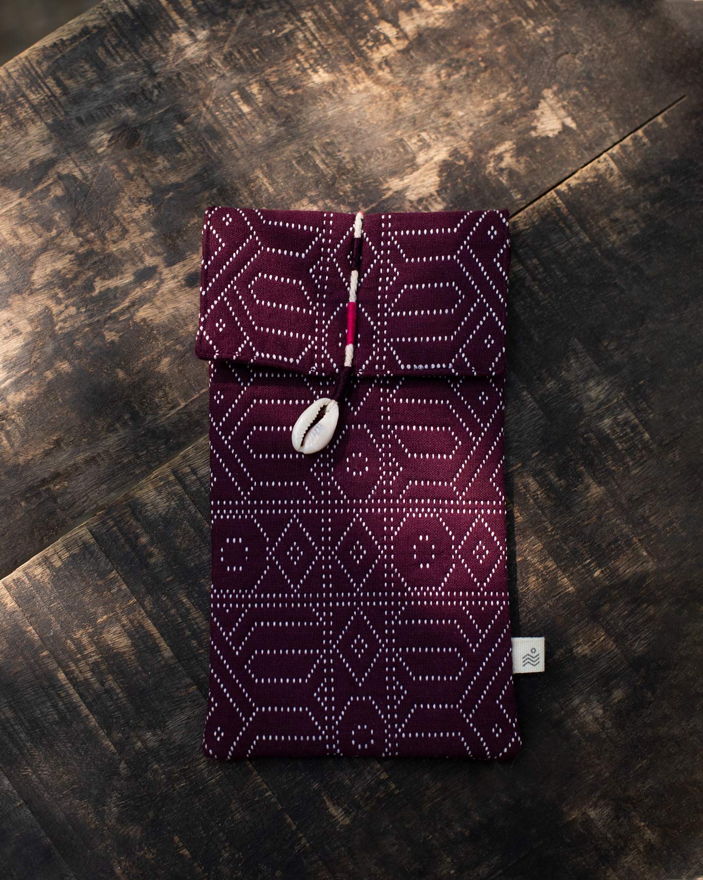 Jacquard Spectacle Case - Purple - Image 2