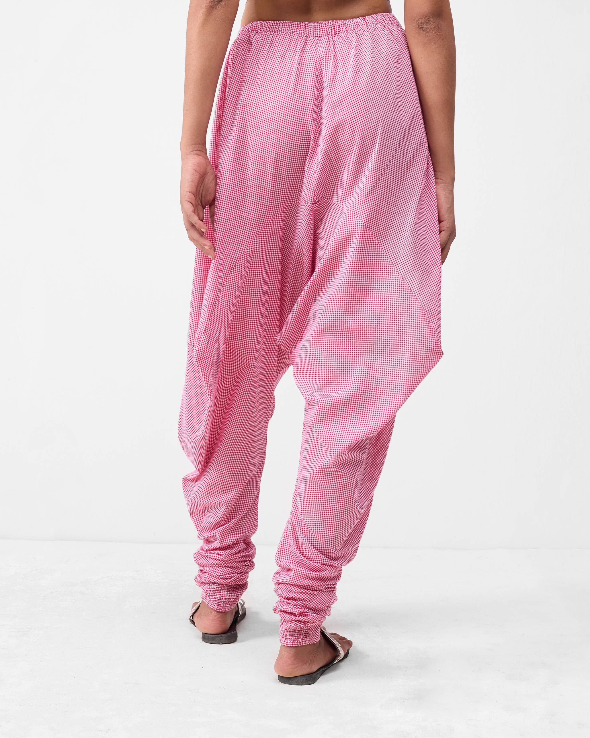 Jaisalmer Pants - Watermelon & White Checks - Image 2