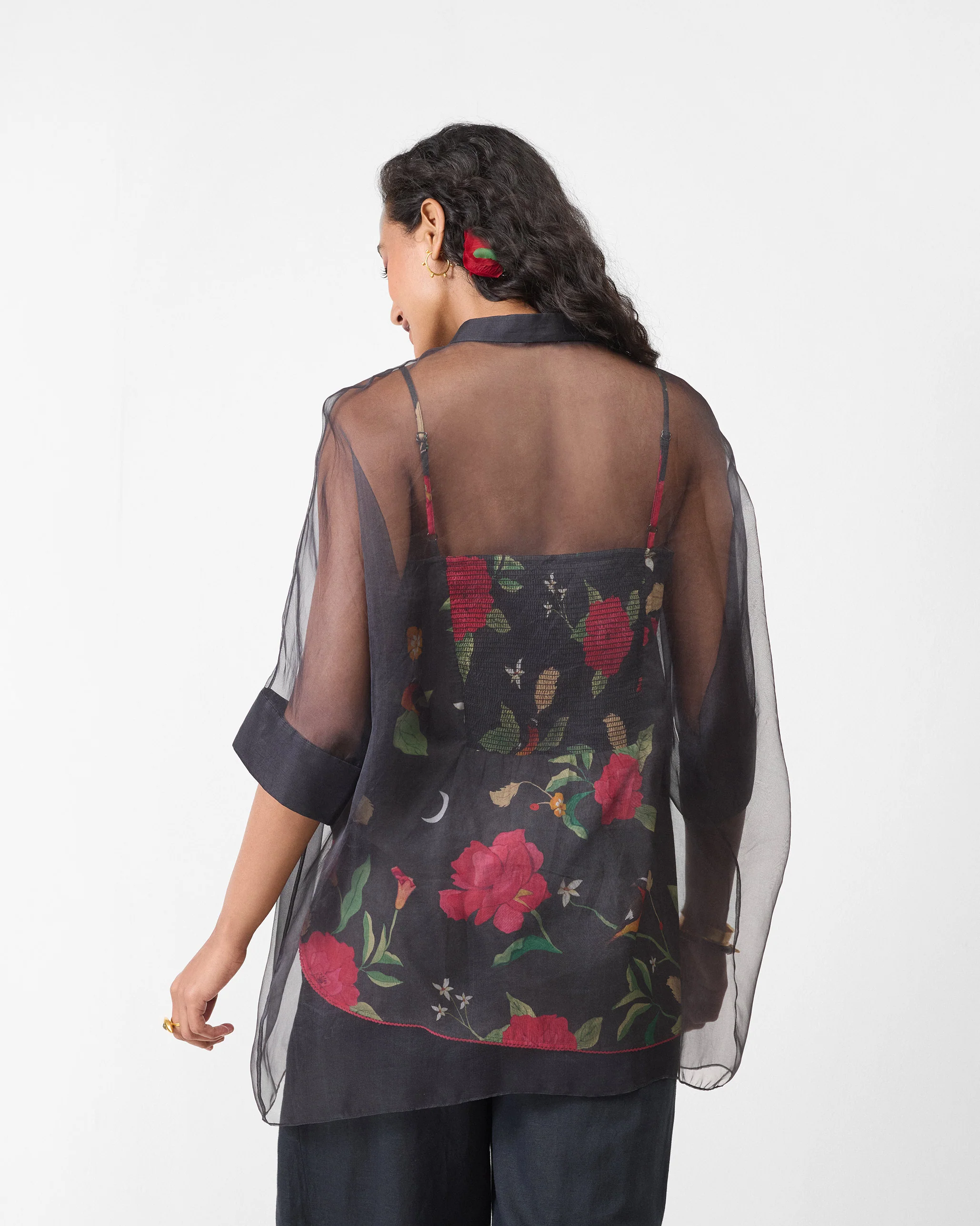 Jaisalmer Shirt with Slip - Charcoal - Image 3