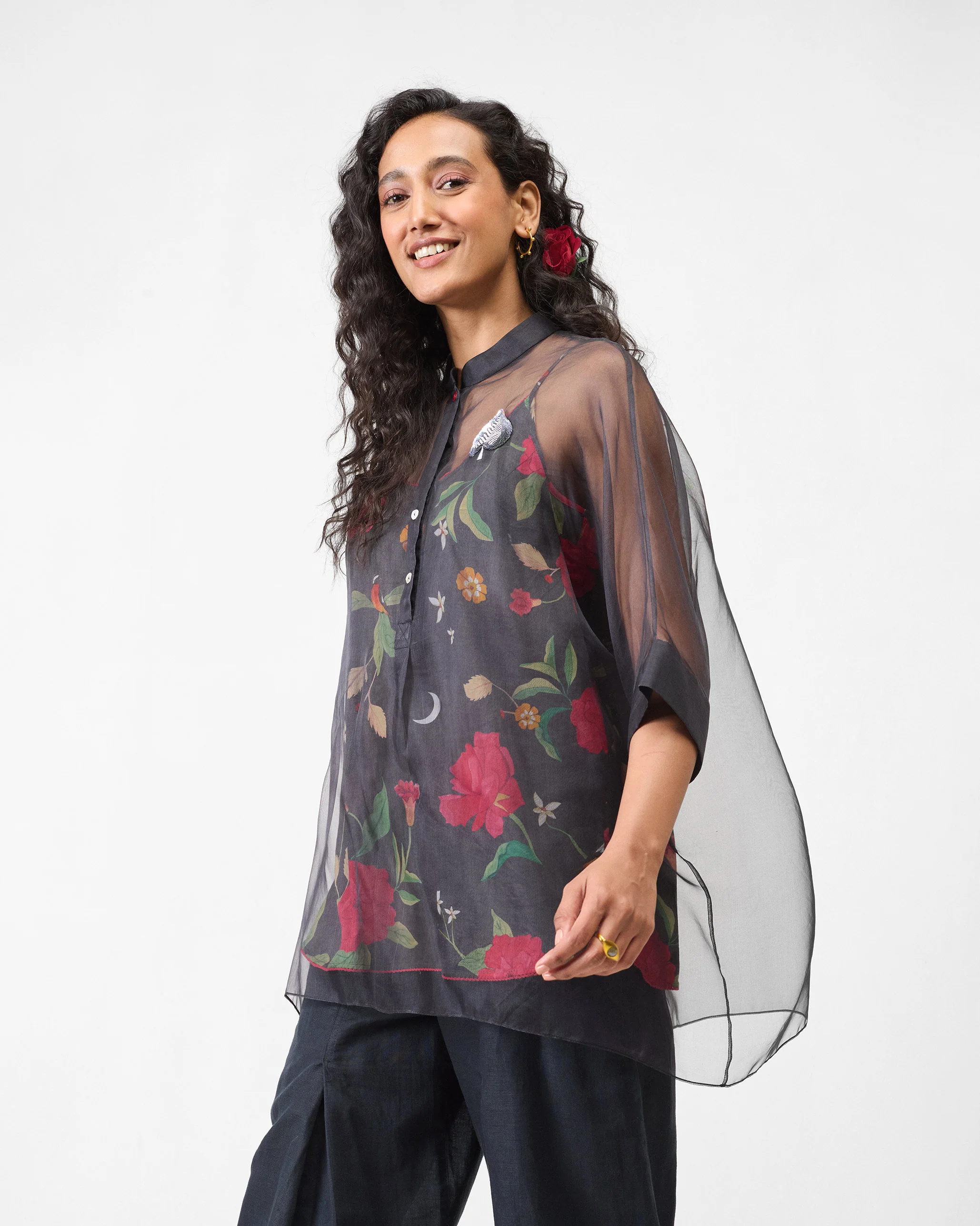 Jaisalmer Shirt with Slip - Charcoal - Image 4