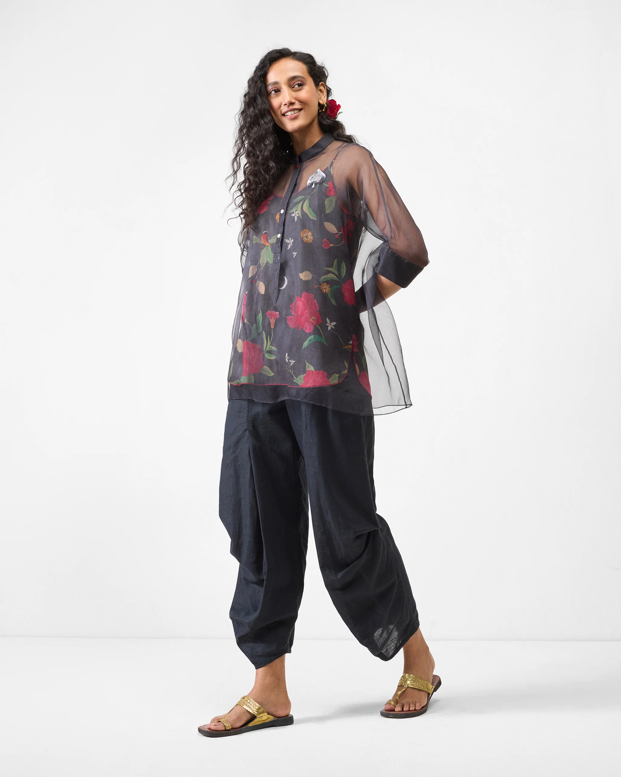 Jaisalmer Shirt with Slip - Charcoal - Image 8