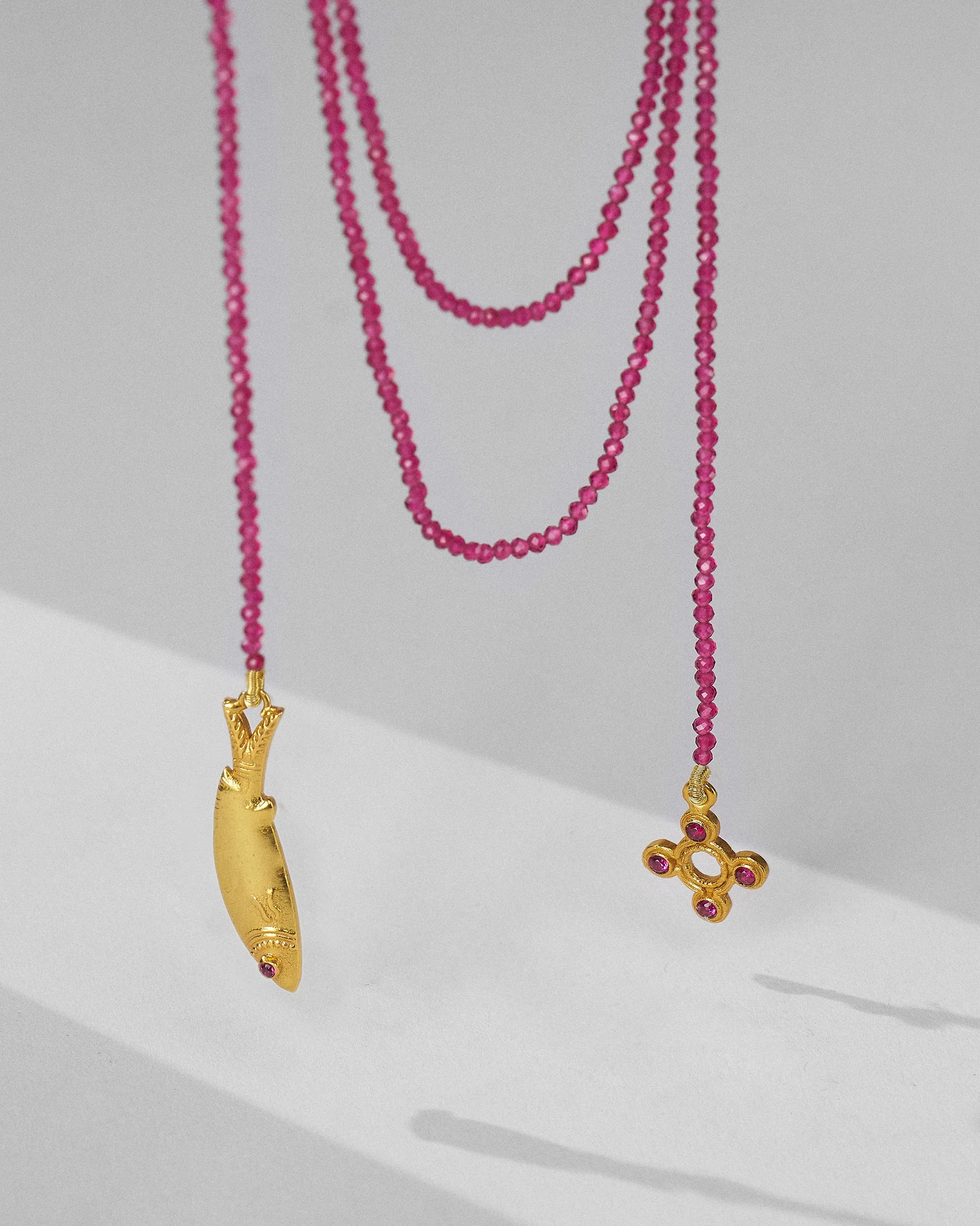 Jal Pari Necklace - Gold - Image 4