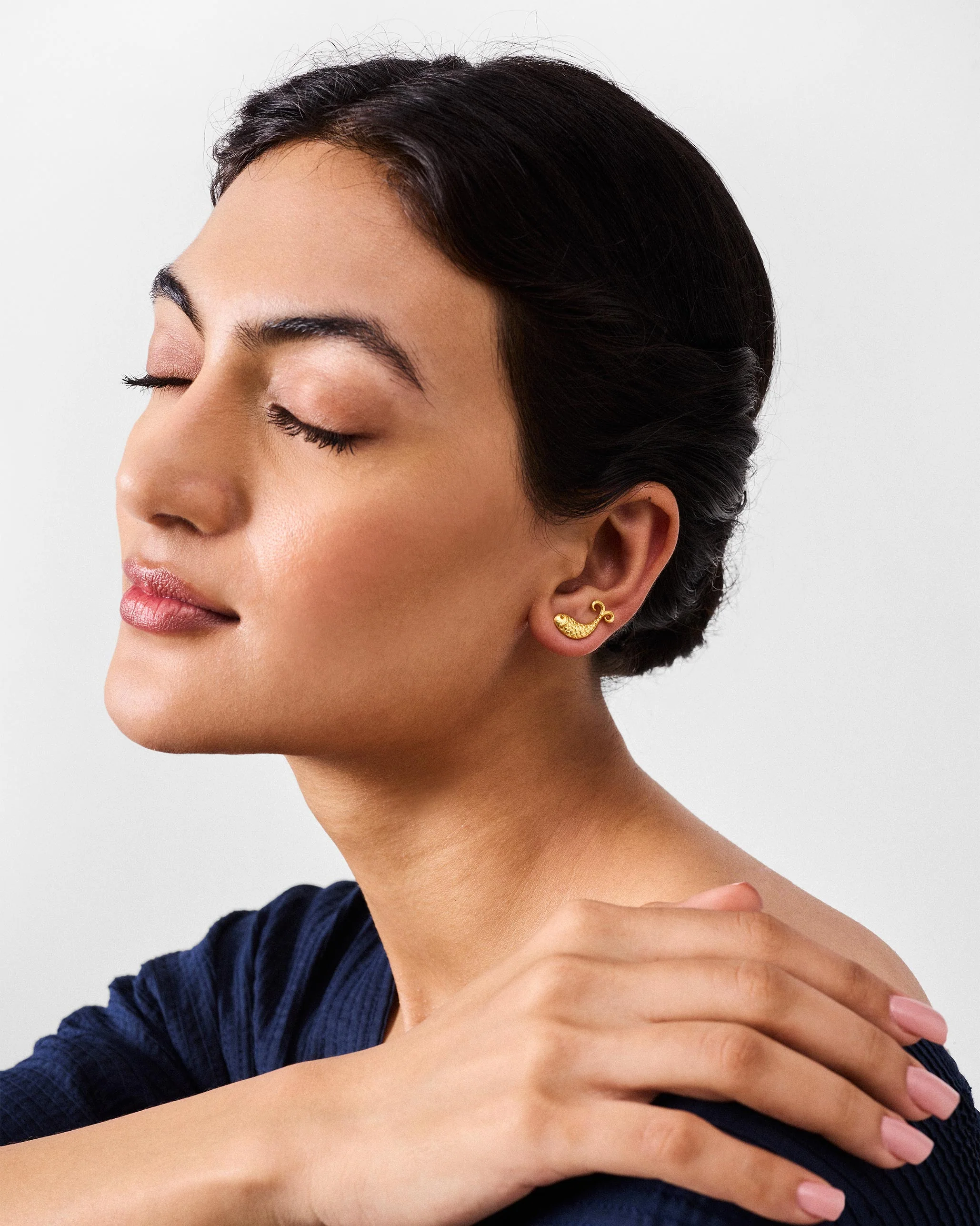 Jalpari Studs - Gold - Image 6