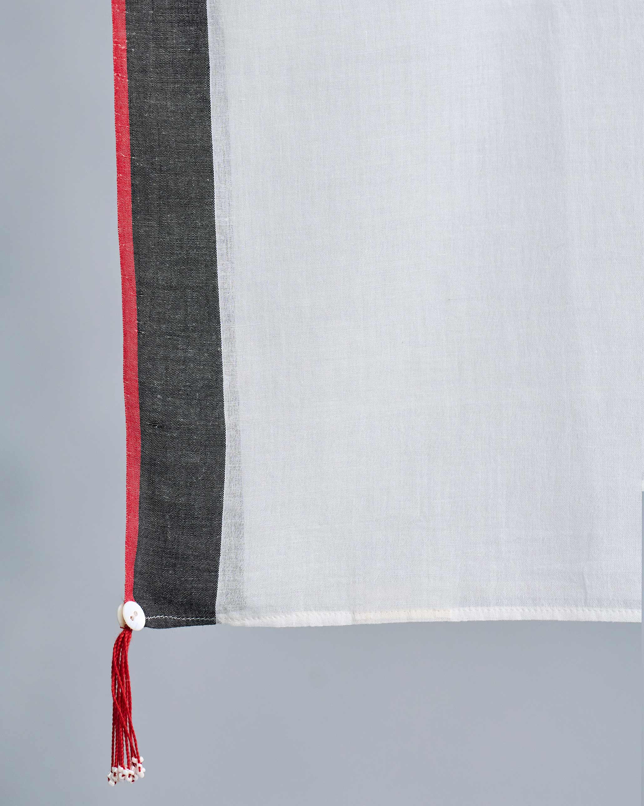 Jalsa Scarf - Ivory & Grey - Image 2