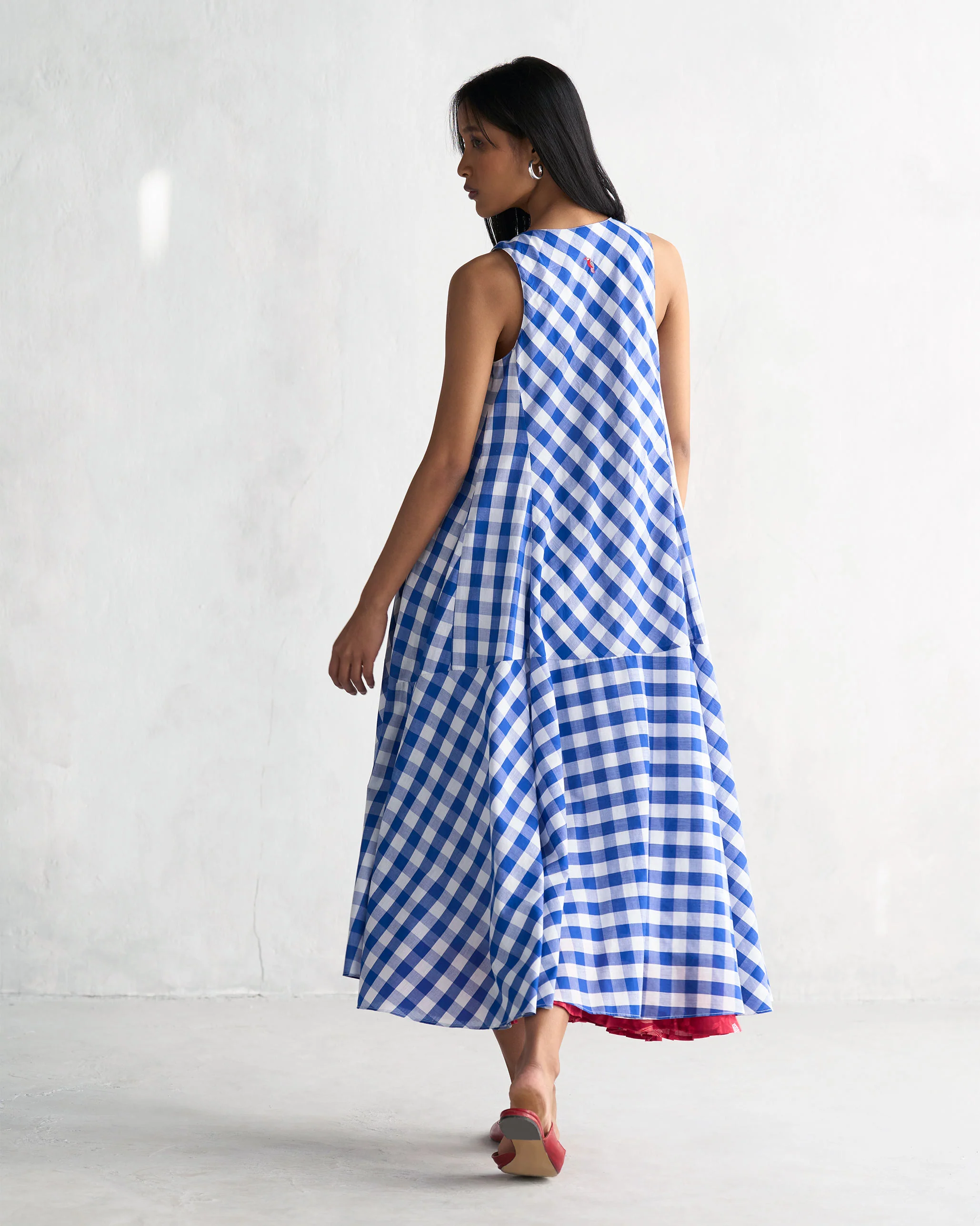Jambiani Dress - Blue & White - Image 6
