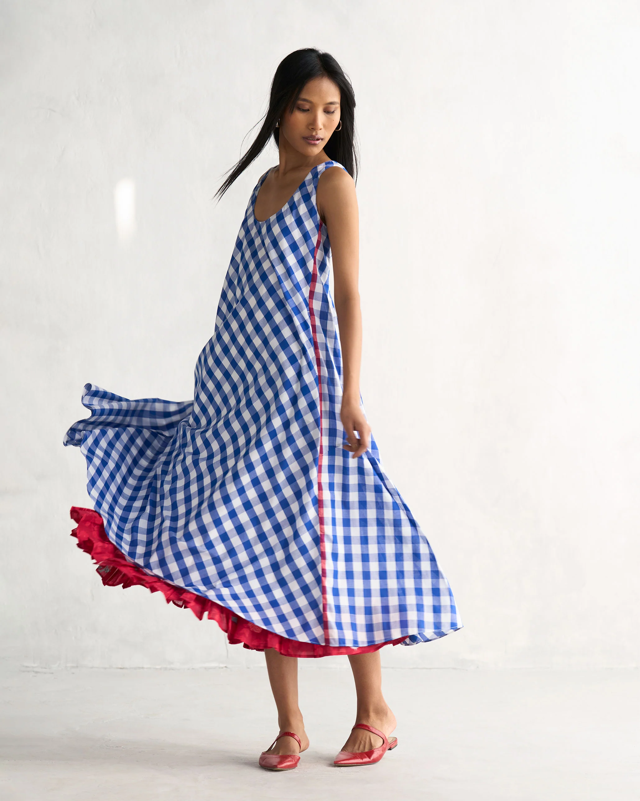 Jambiani Dress - Blue & White - Image 7