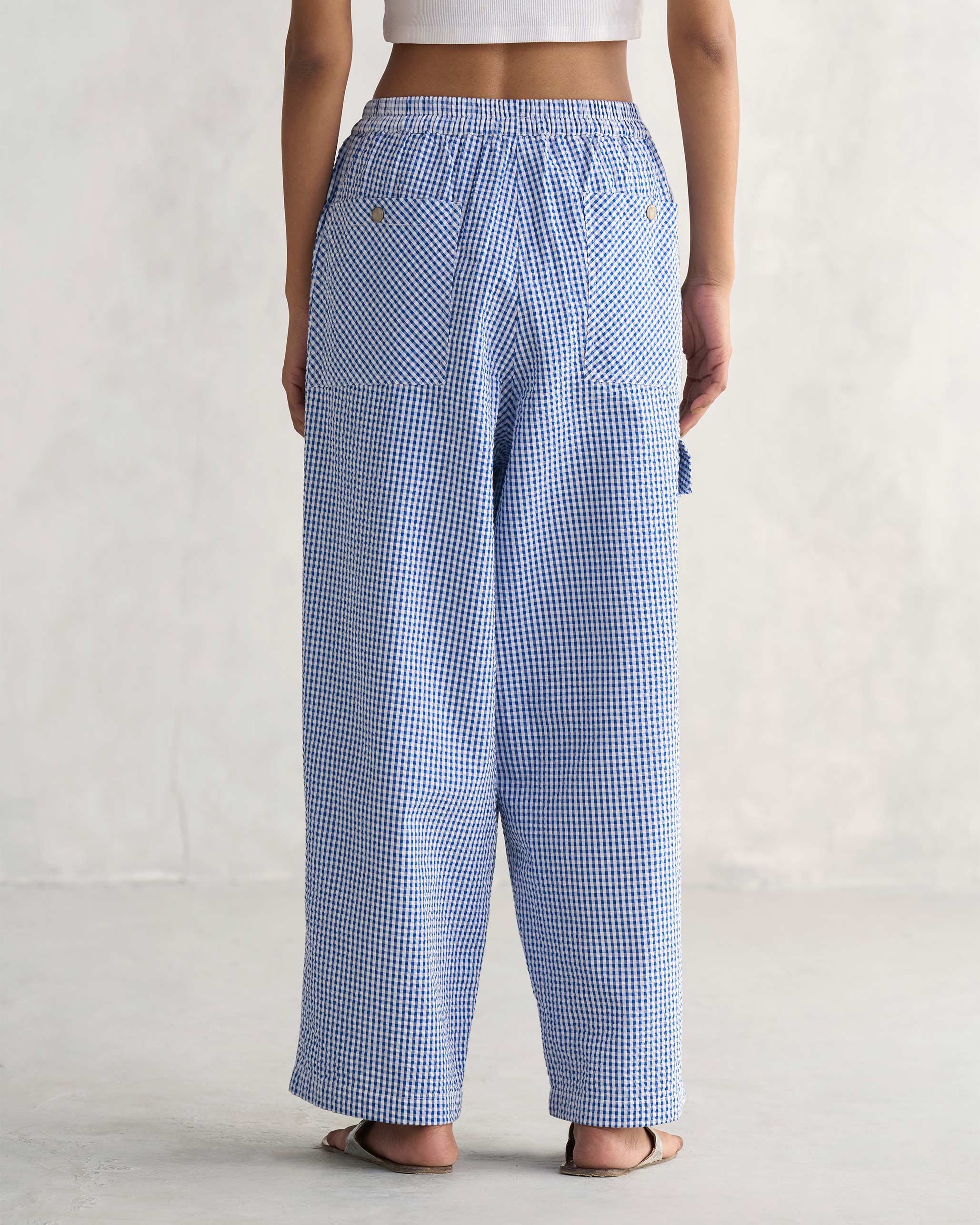 Jambiani Pants - Blue & White - Image 4