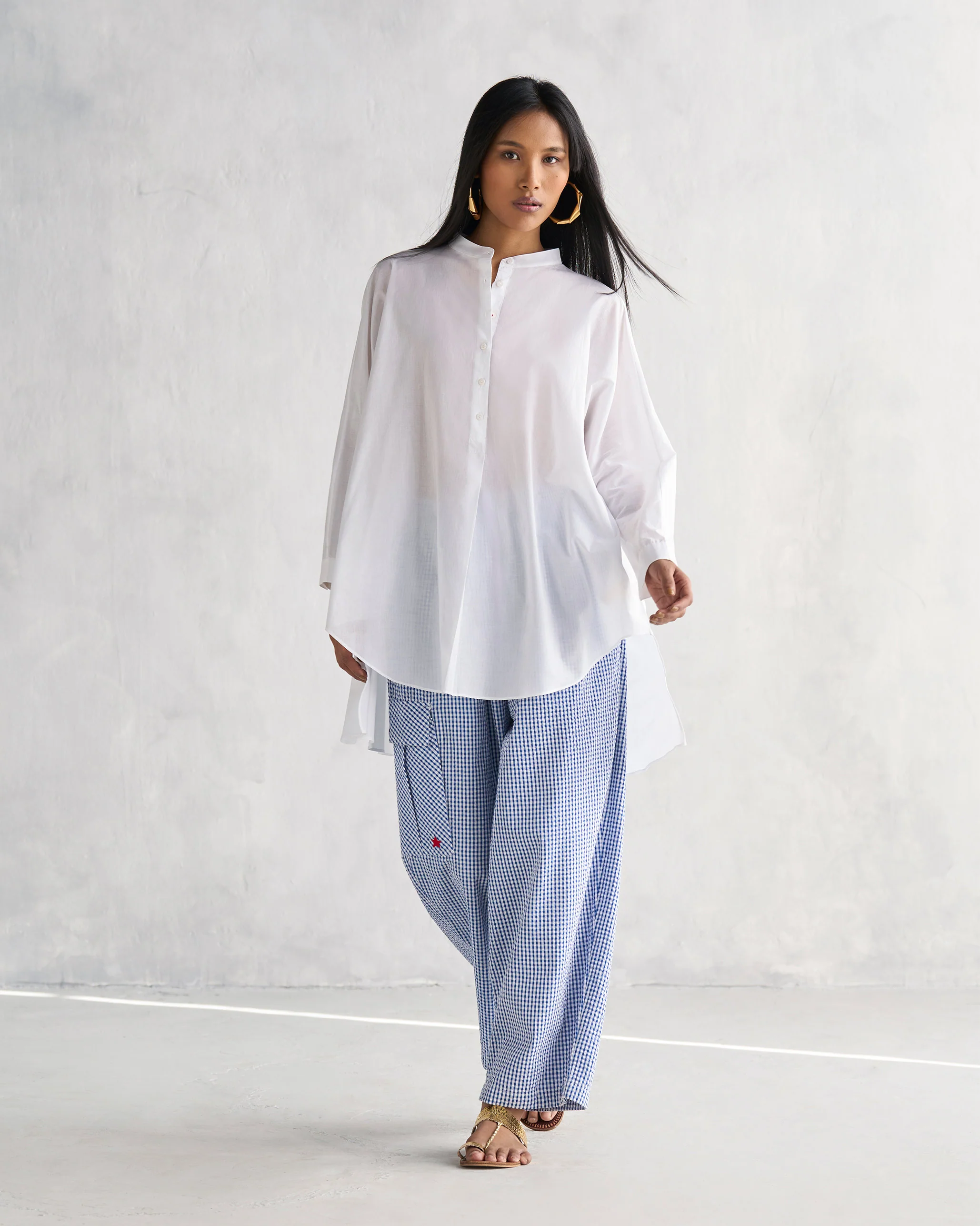 Jambiani Pants - Blue & White - Image 5