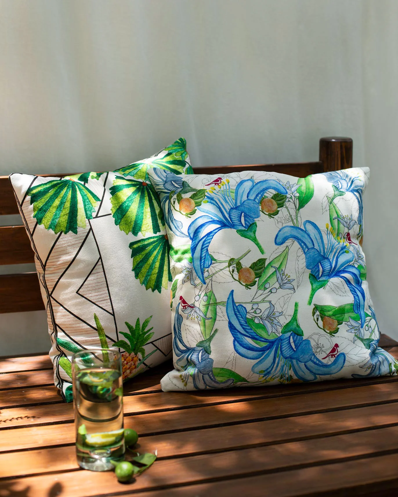 Jambu Cushion Cover - Blue - Image 2