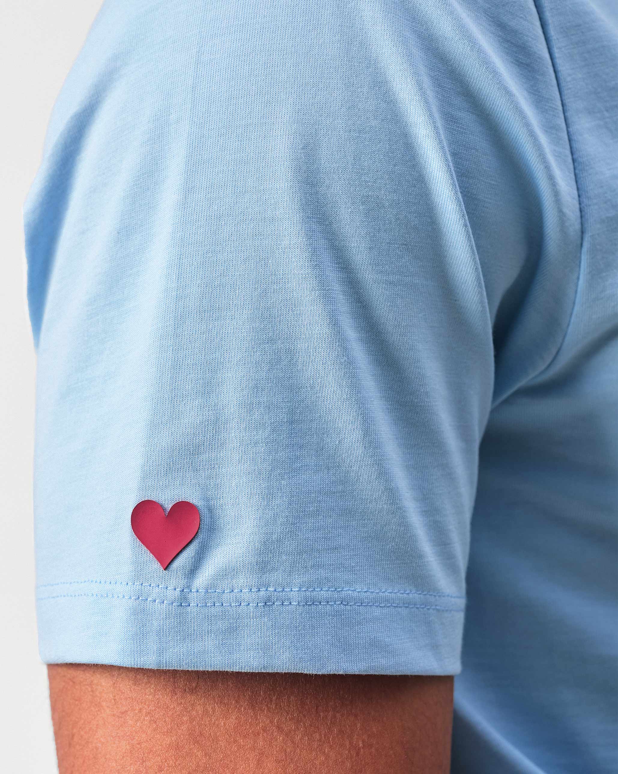 Japanese Tora T-shirt - Powder Blue & Red Print - Image 6