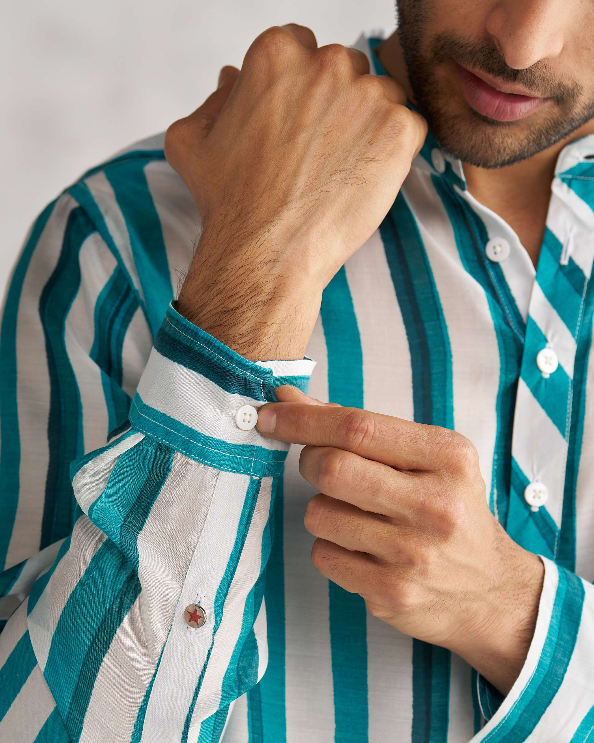 Jashn Kurta - Teal & White Tssxnb - Image 2