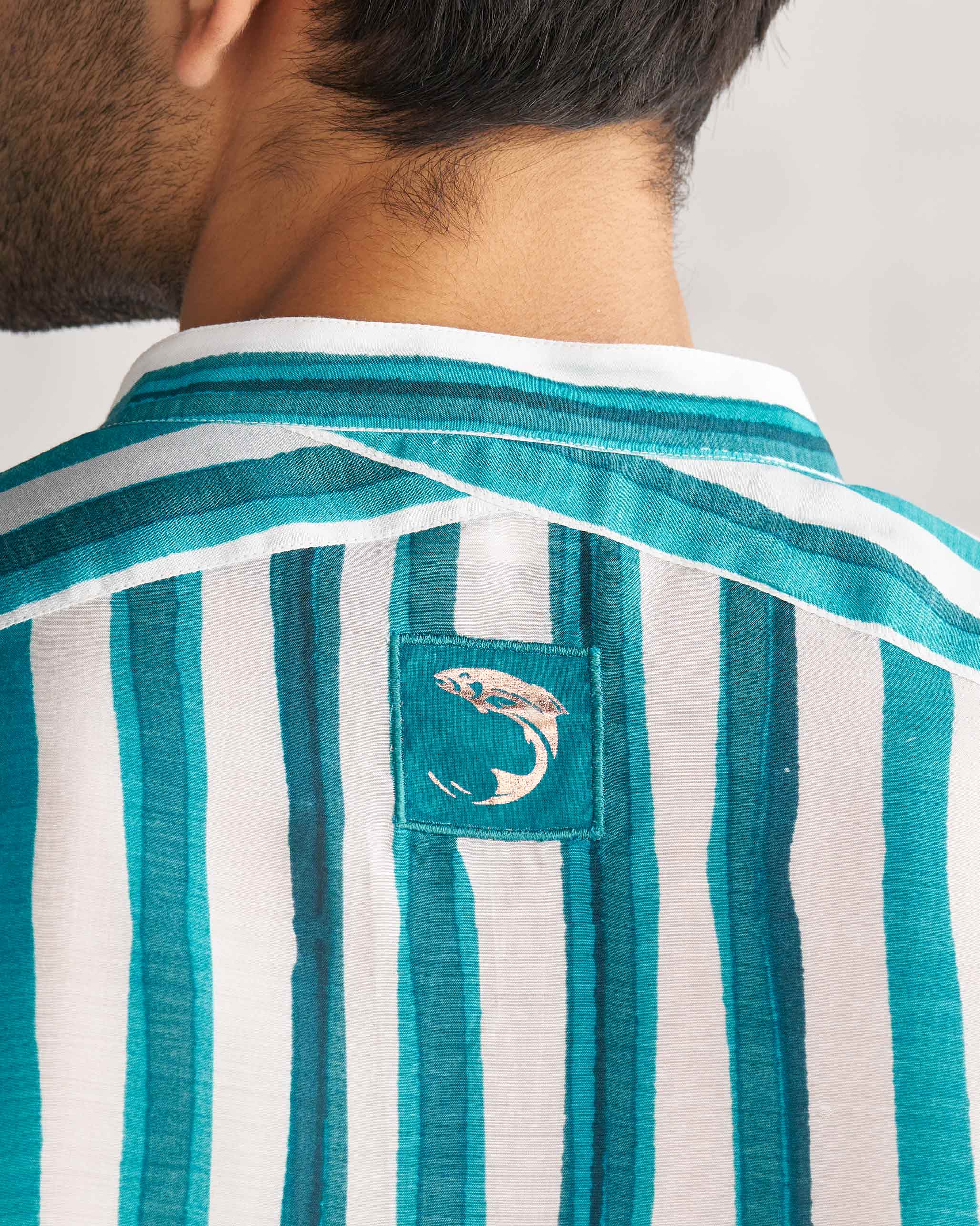 Jashn Kurta - Teal & White Tssxnb - Image 3