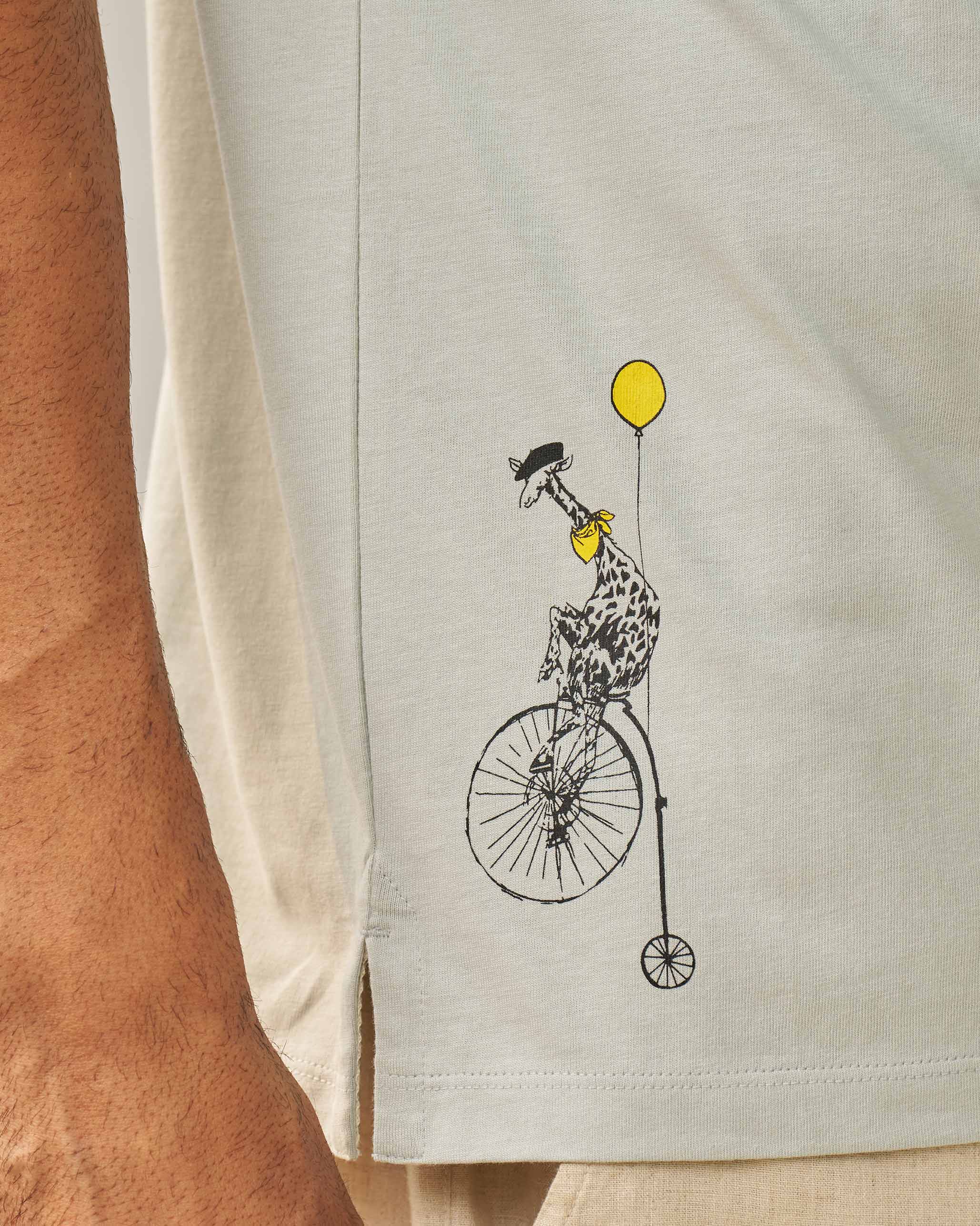 Jiggli Giraffe T-shirt - Grey - Image 4