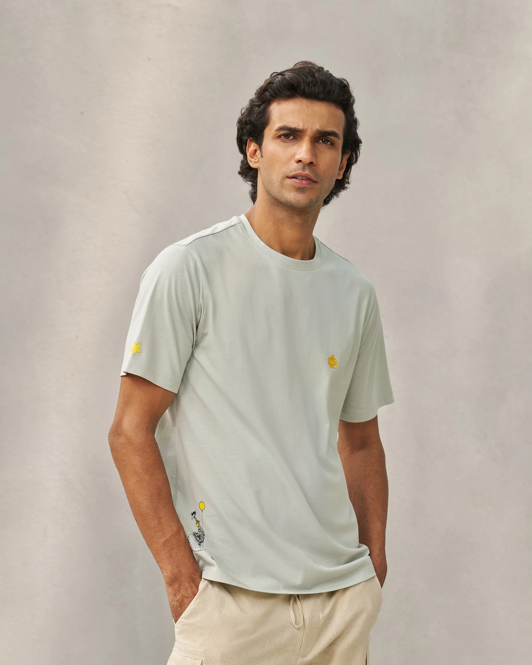Jiggli Giraffe T-shirt - Grey - Image 7
