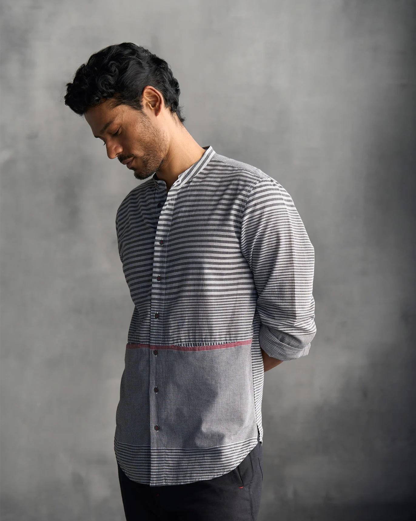 Joey Shirt - Black & Ivory - Image 4