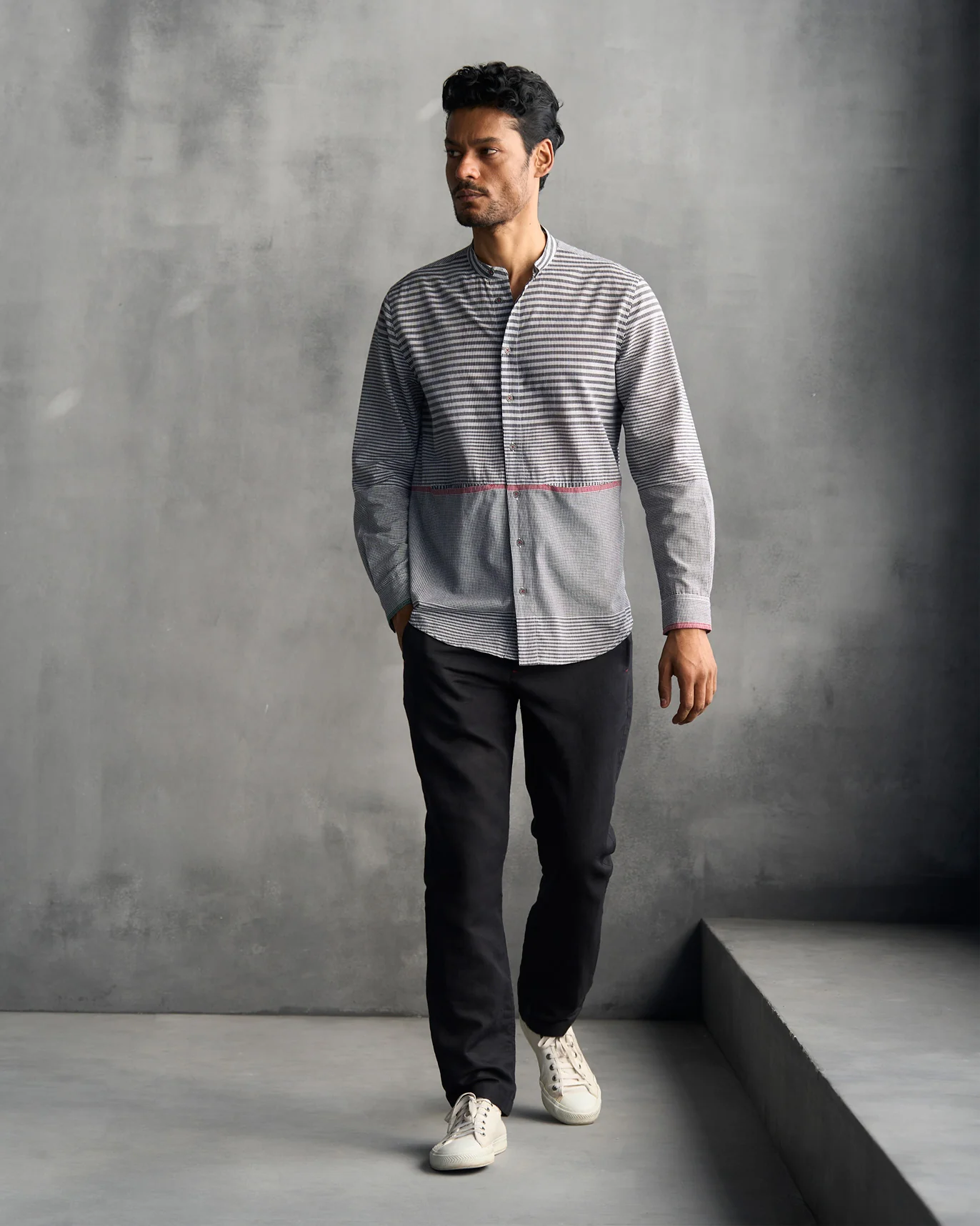 Joey Shirt - Black & Ivory - Image 6