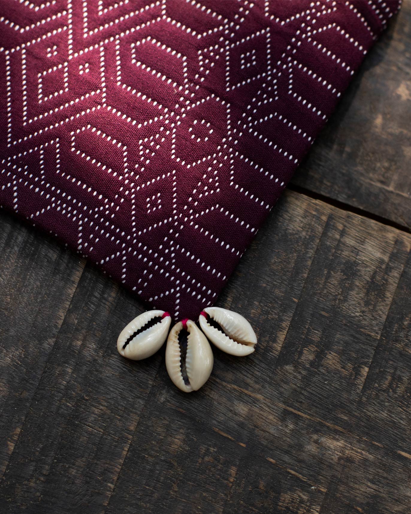 Jumbo Jacquard Pouch - Purple - Image 2