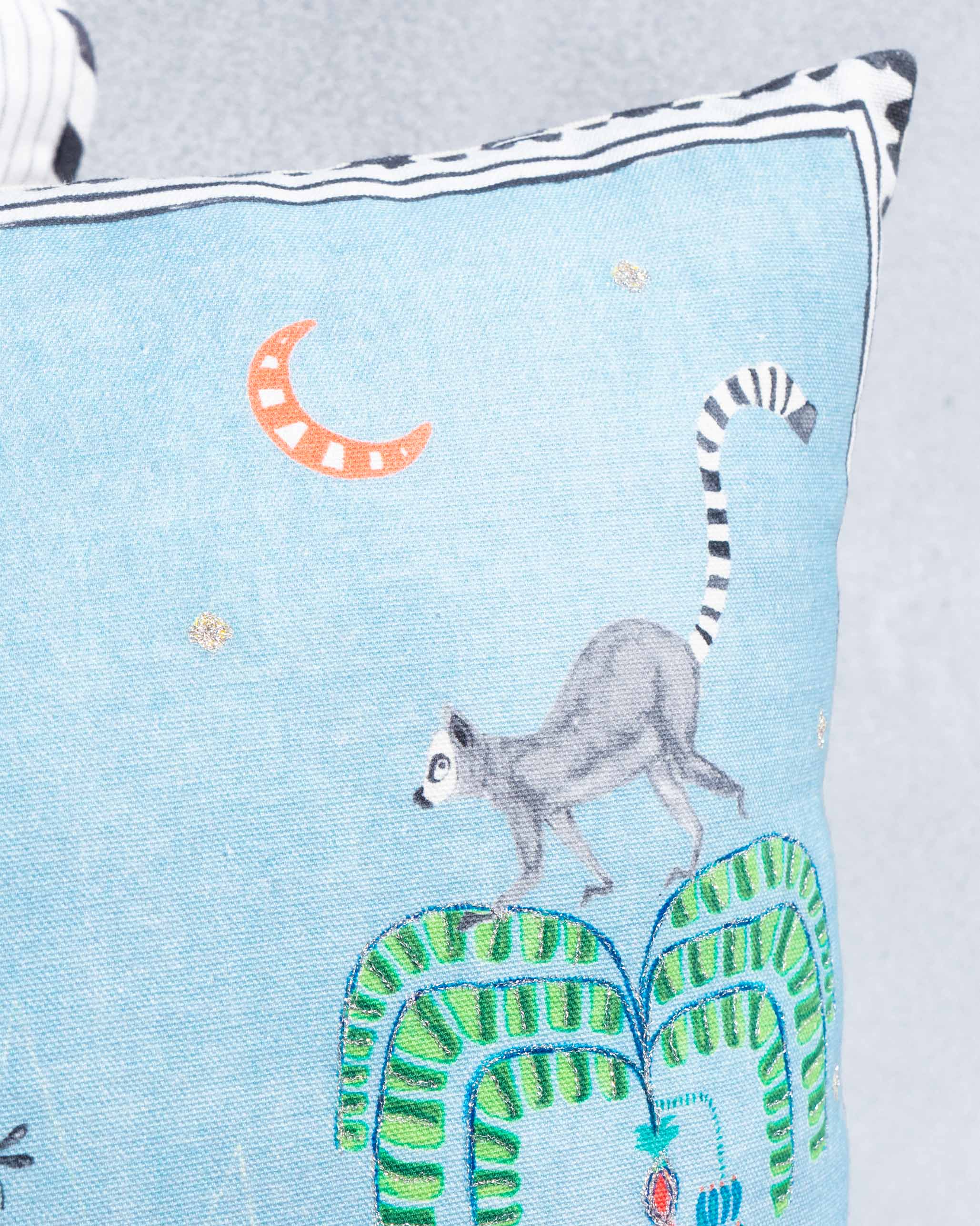 Jungle Blue Cushion Cover - Image 2