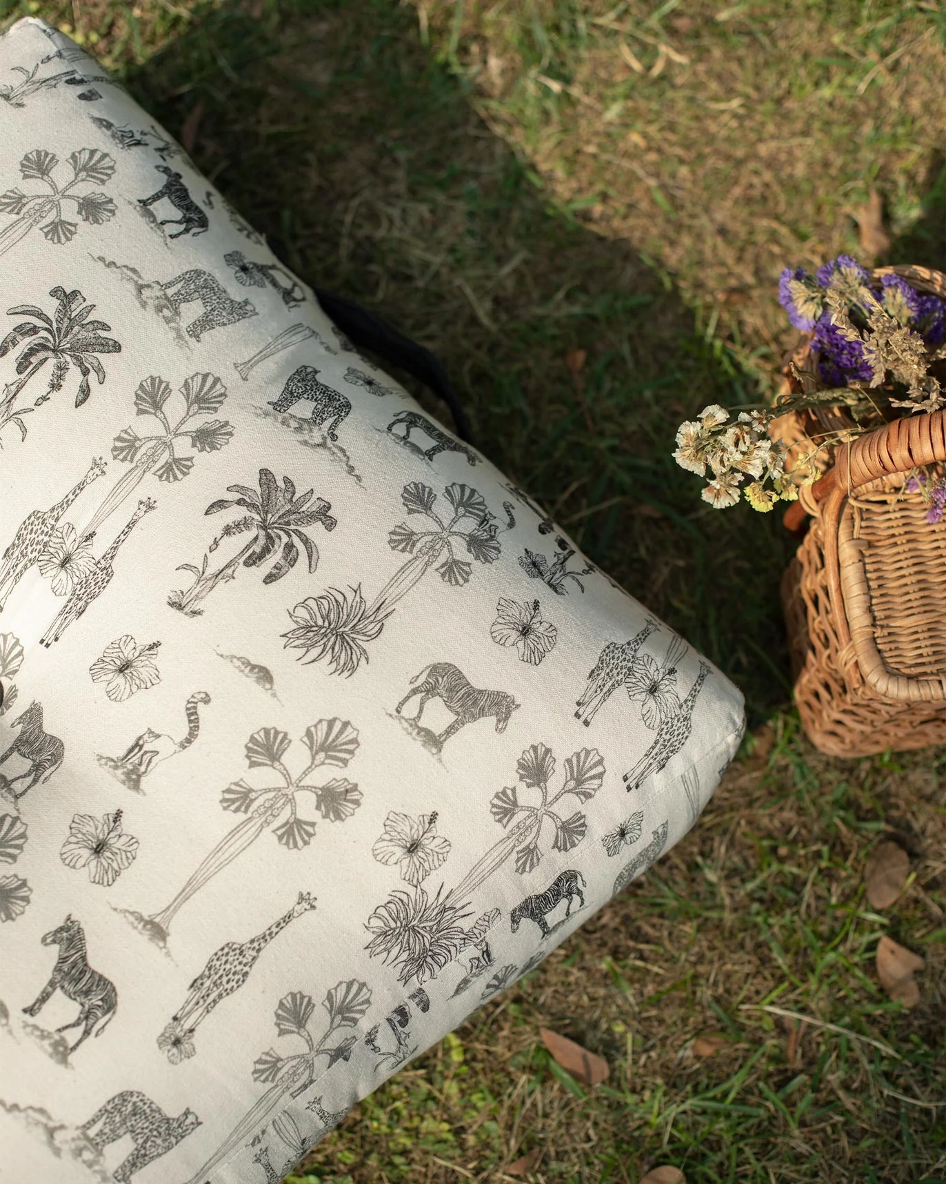 Jungle Floor Cushion Cover - Image 2