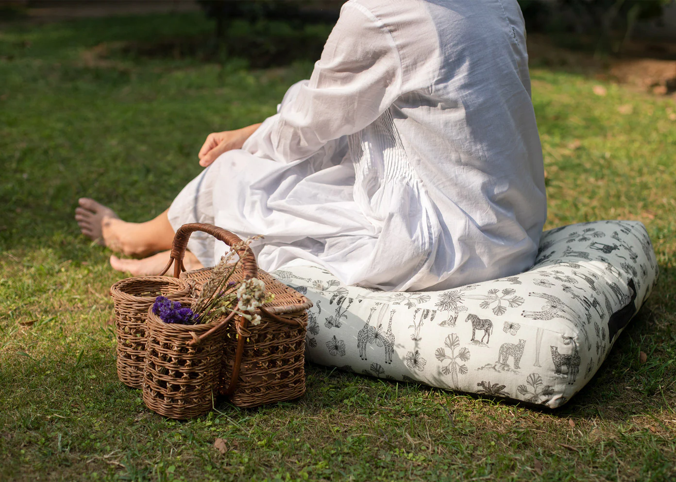 Jungle Floor Cushion Cover - Image 4