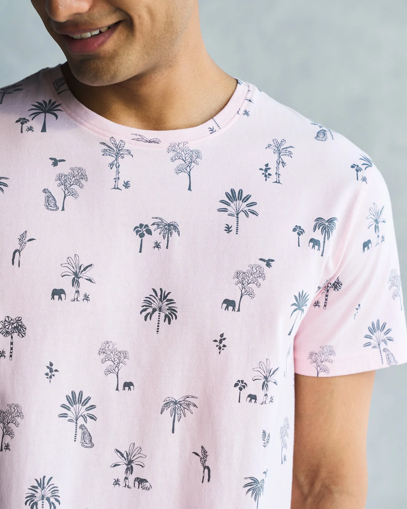 Jungle T-shirt - Soft Pink - Image 2