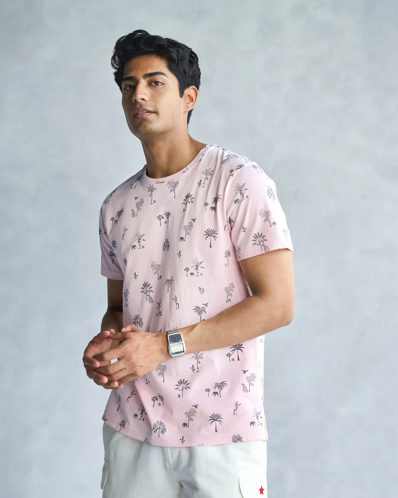 Jungle T-shirt - Soft Pink - Image 3