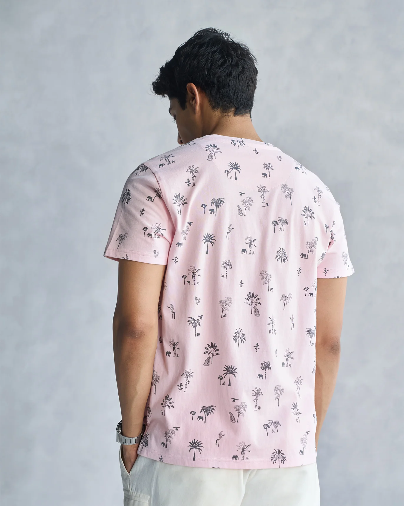Jungle T-shirt - Soft Pink - Image 4