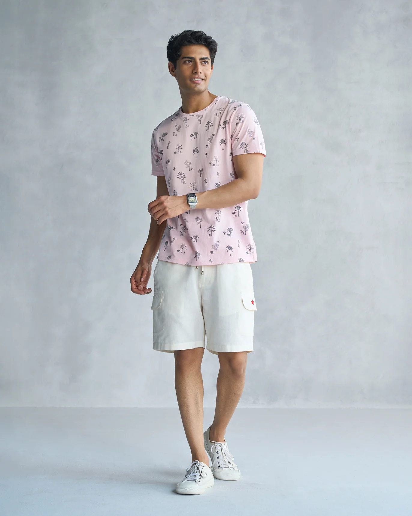 Jungle T-shirt - Soft Pink - Image 5
