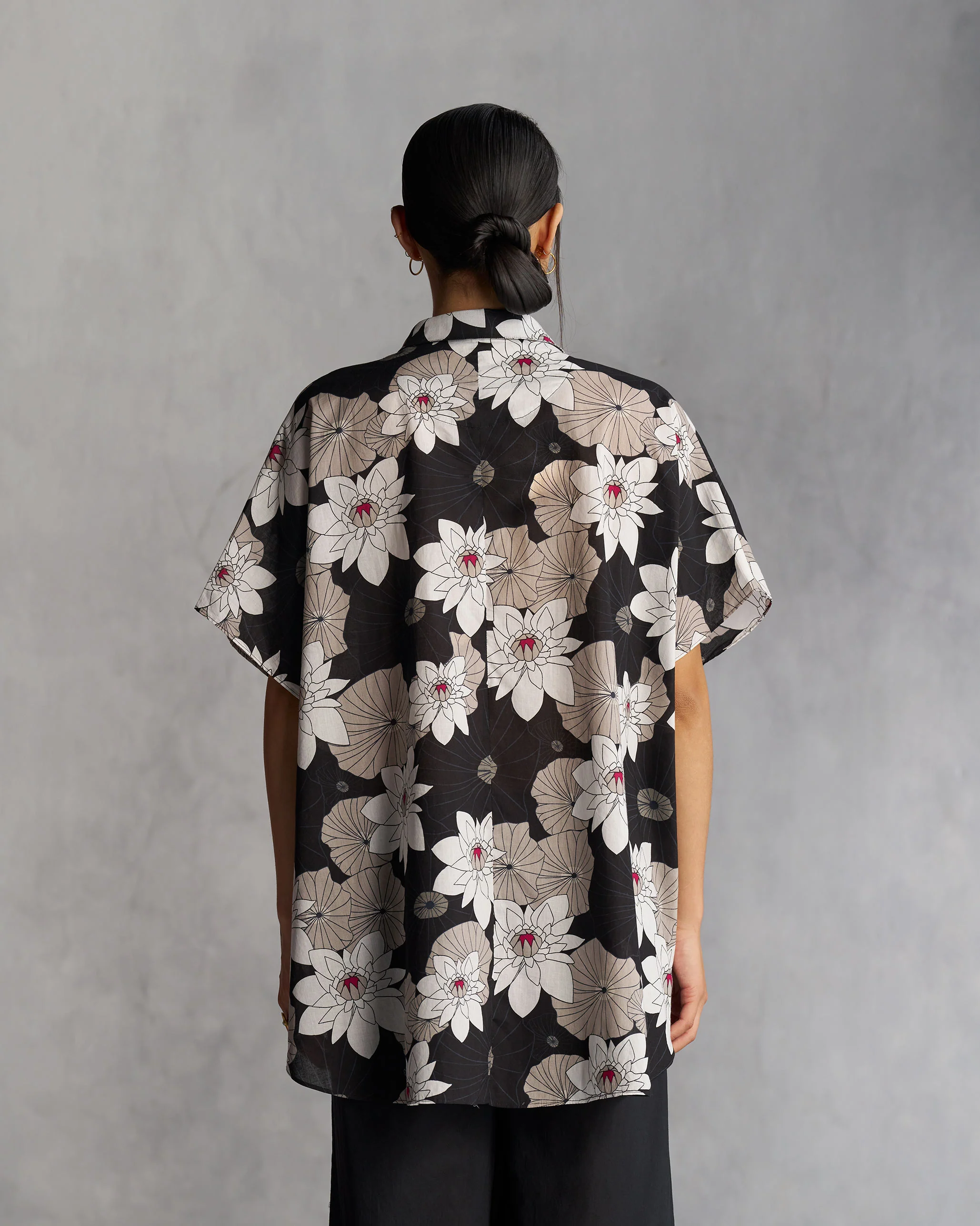 Kaftan Shirt - Black & Grey - Image 4