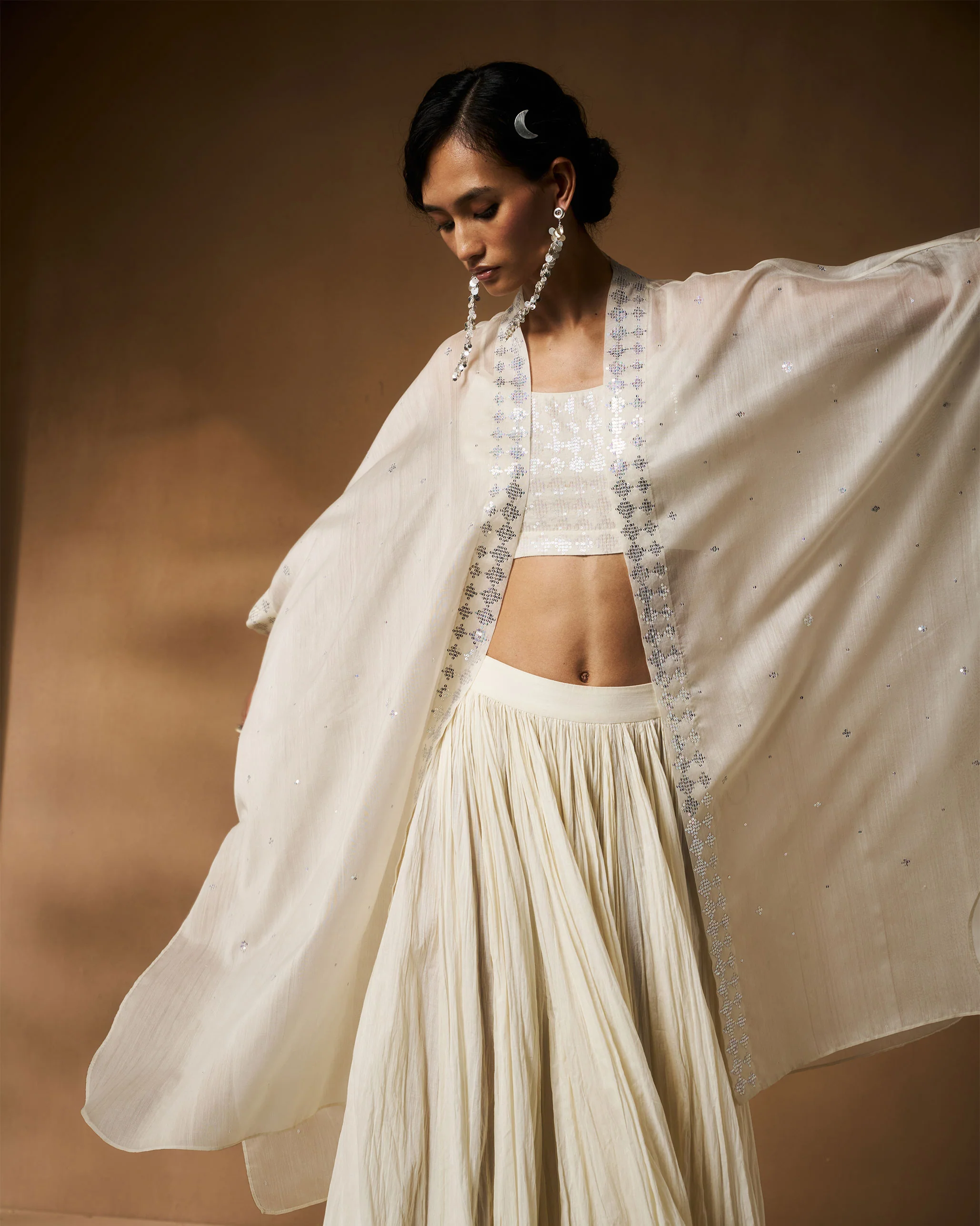 Kaia Overlay - Ivory Hand Embroidered - Image 2