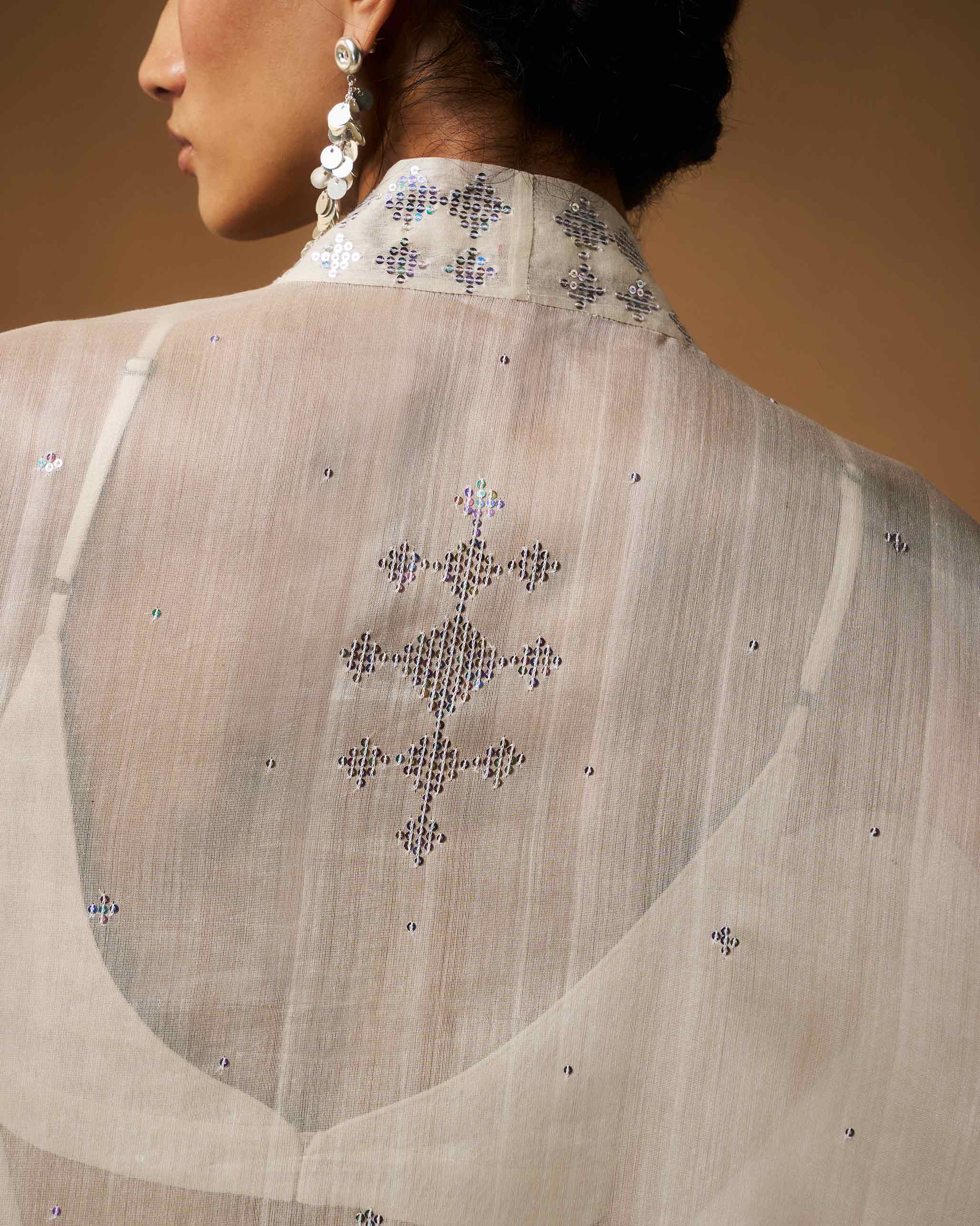 Kaia Overlay - Ivory Hand Embroidered - Image 4