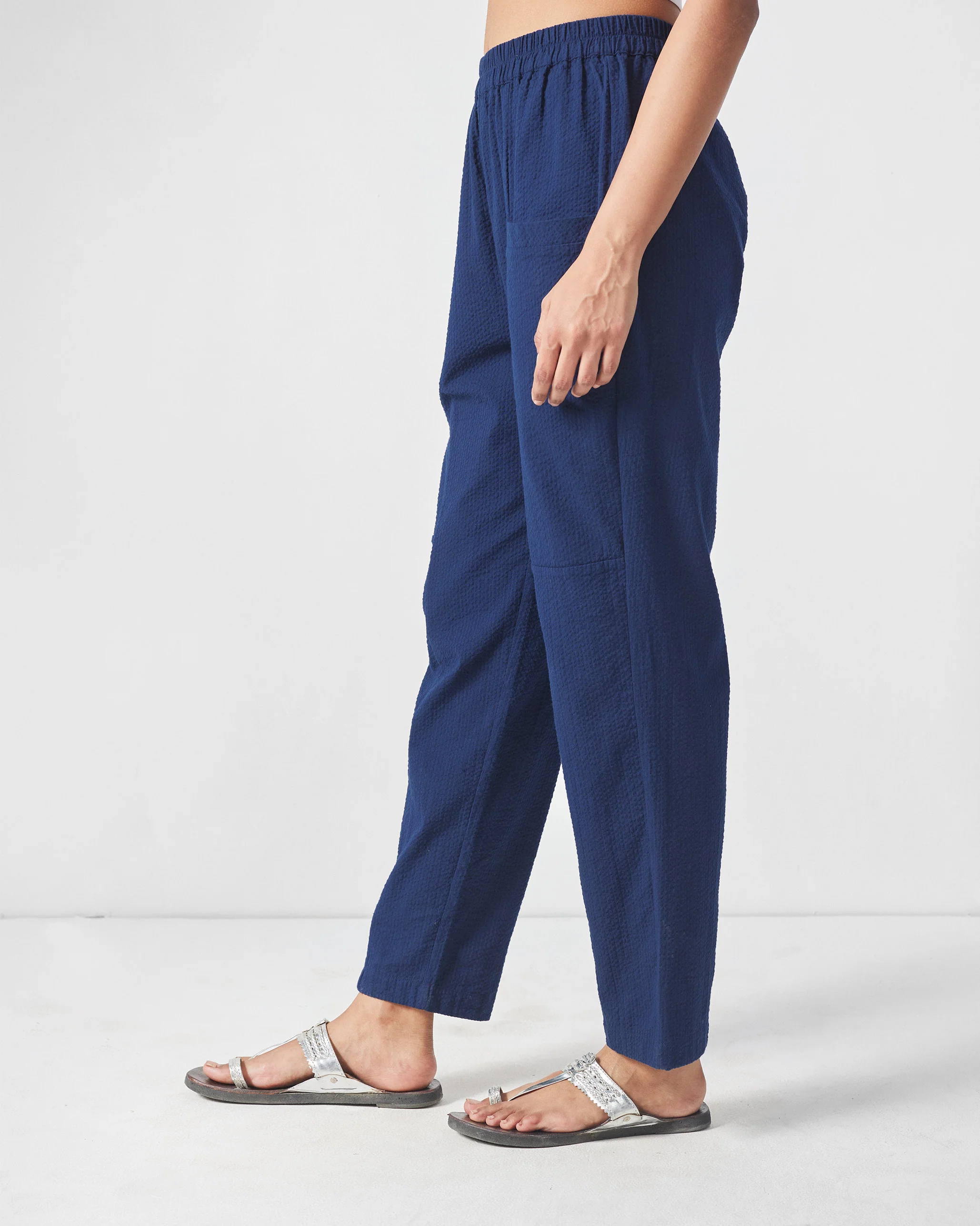 Kaiteki Pants - Navy Seersucker - Image 2