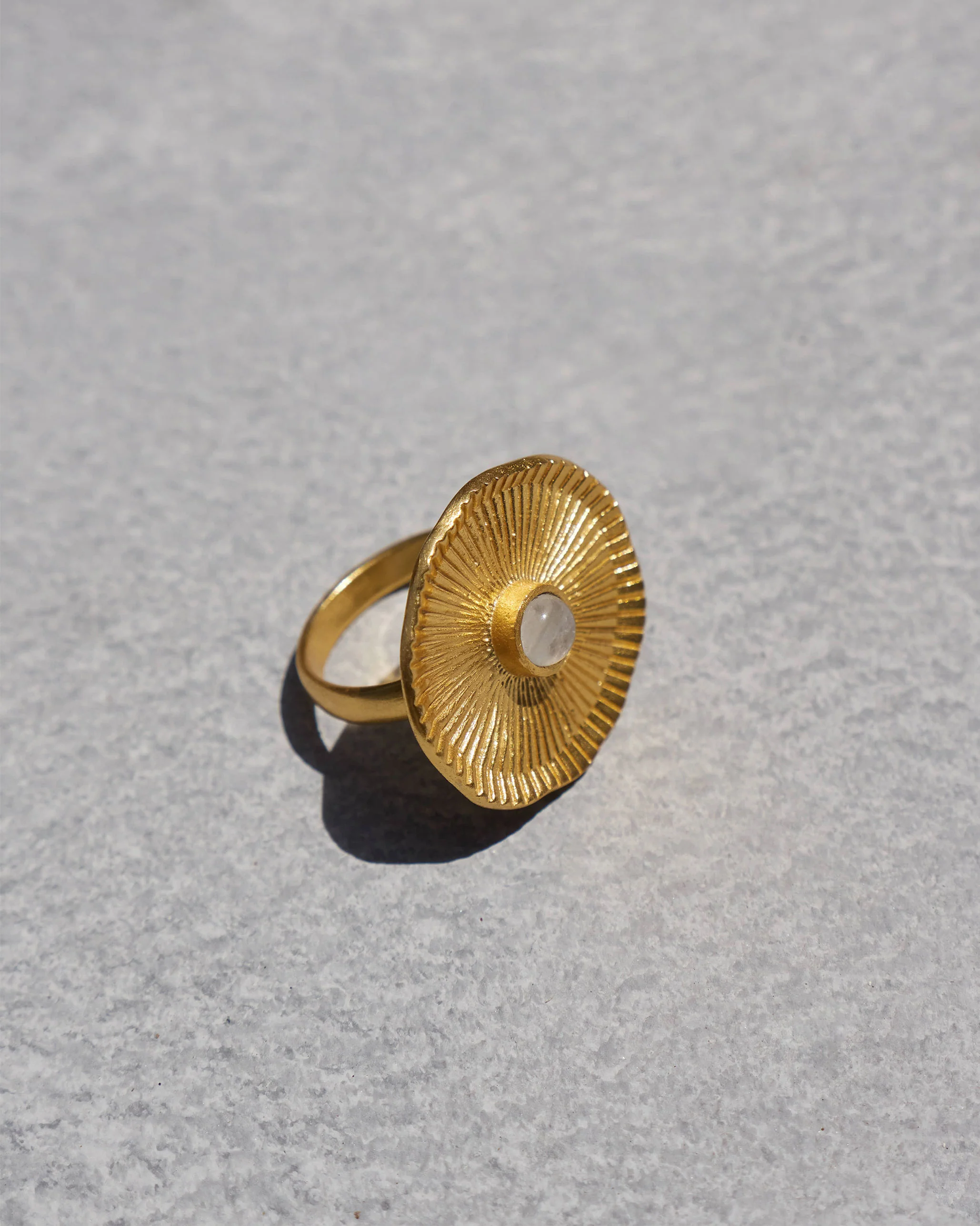 Kamal Patta Ring - Gold - Image 3