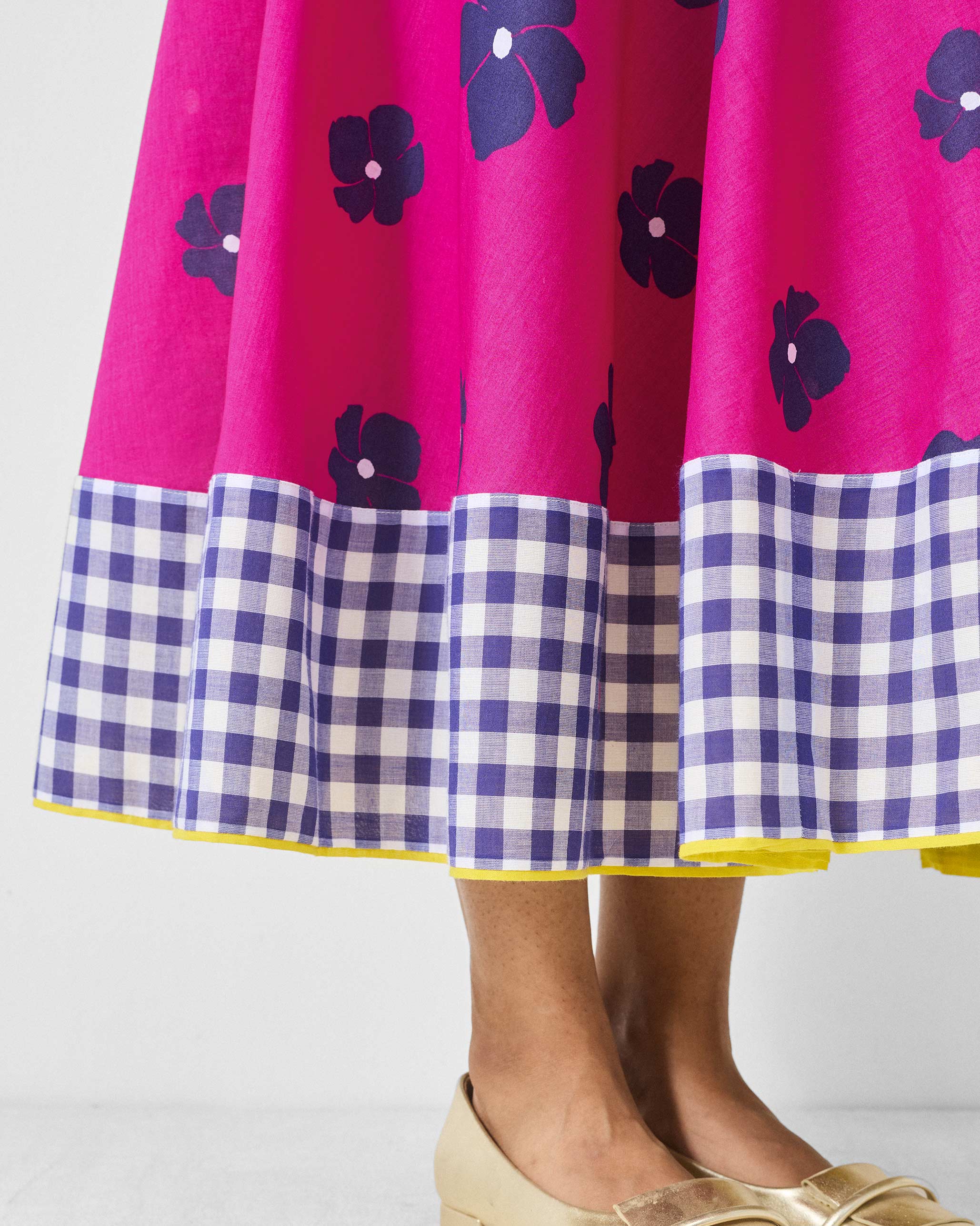 Karibu Dress - Fuchsia & Purple Printed - Image 4