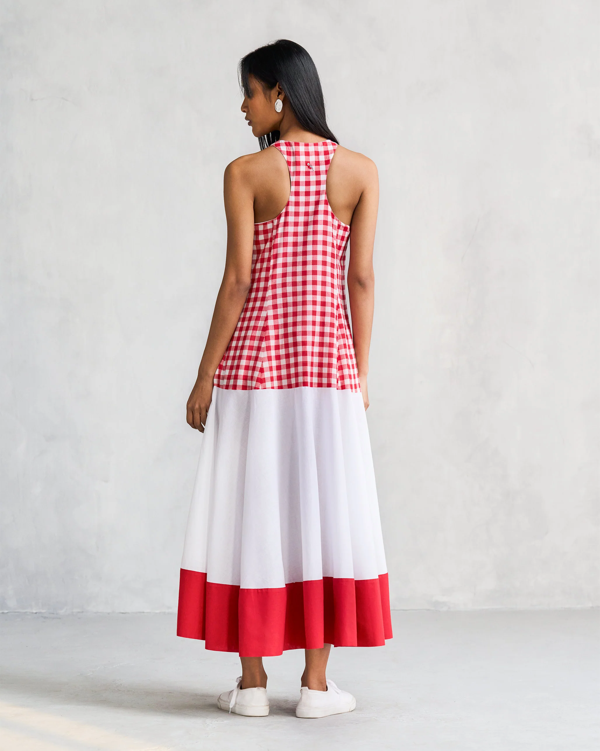 Karibu Dress - Red & White - Image 5