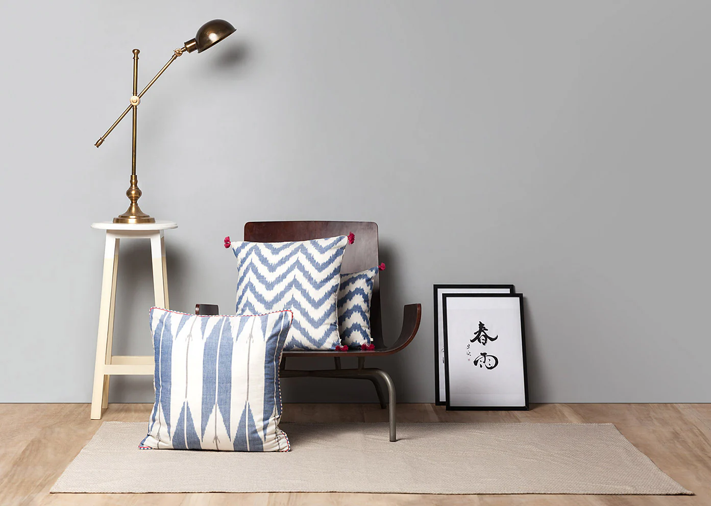 Kasuri Arrow Cushion Cover - Image 3