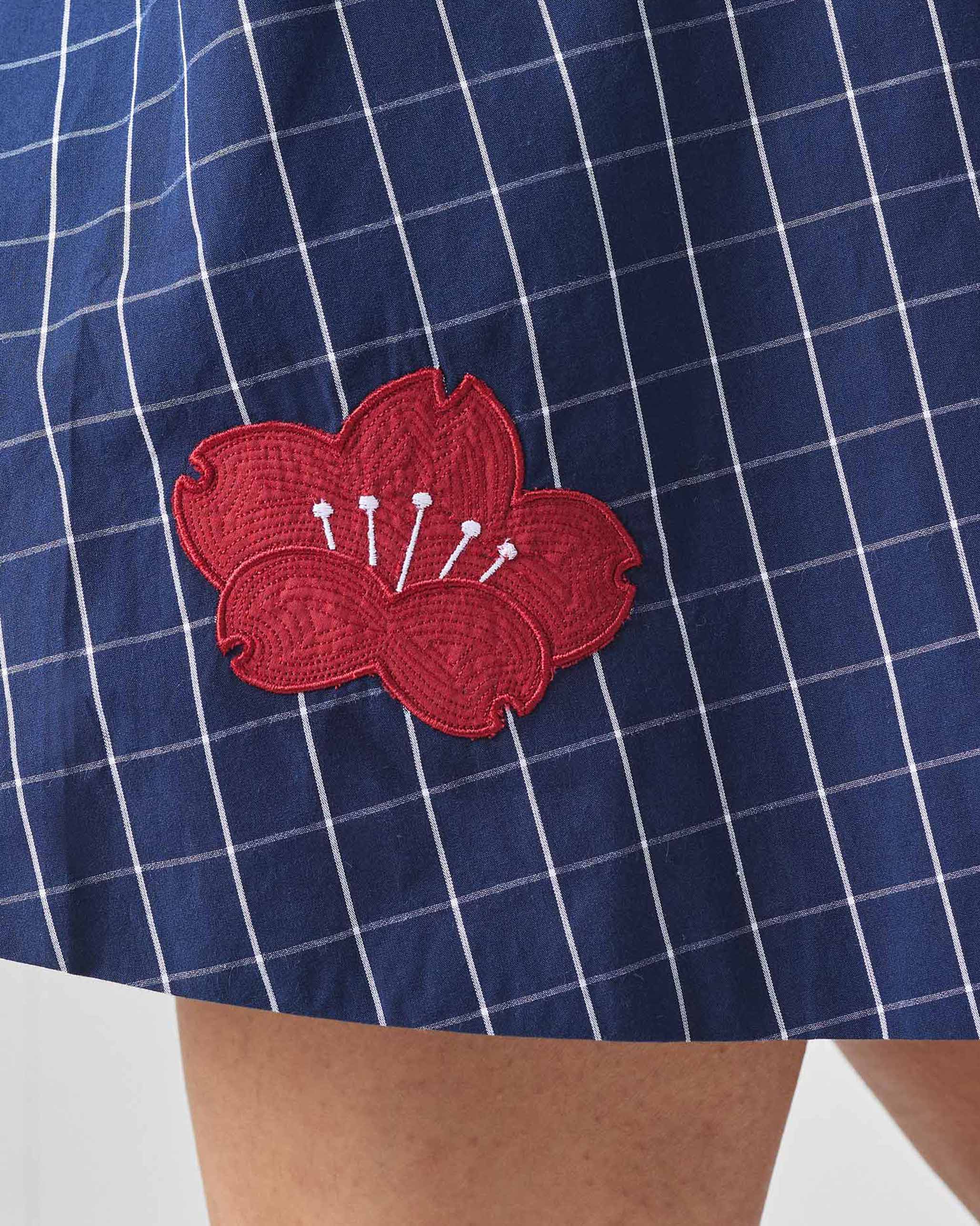 Kawaii Reversible Dress - Navy & Red - Image 6