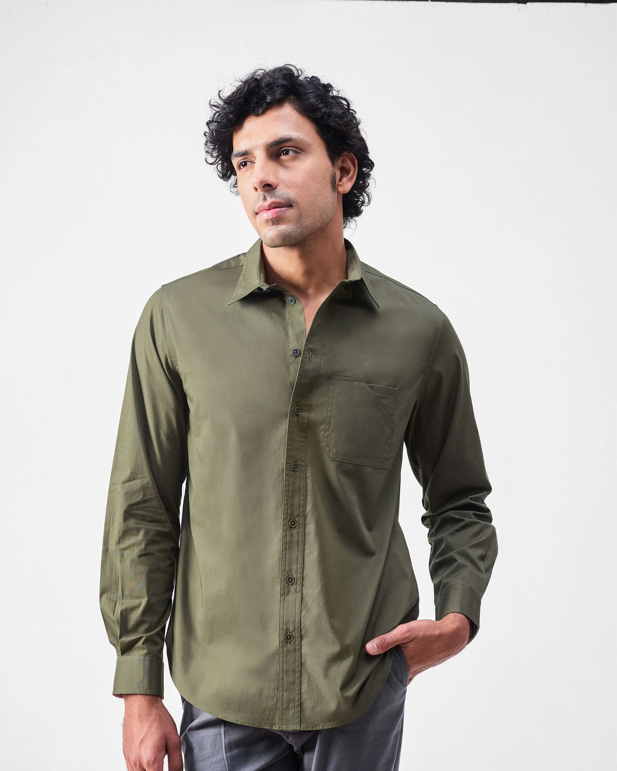 Kayobi Shirt - Olive - Image 2