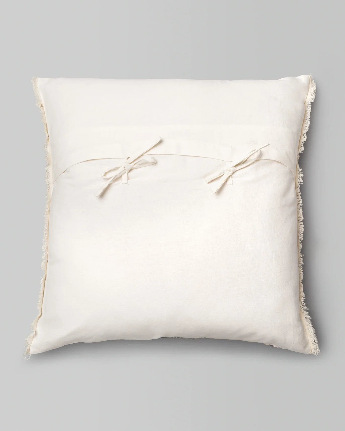 Kemuri French Stripe Cushion Cover - Grey - Image 2