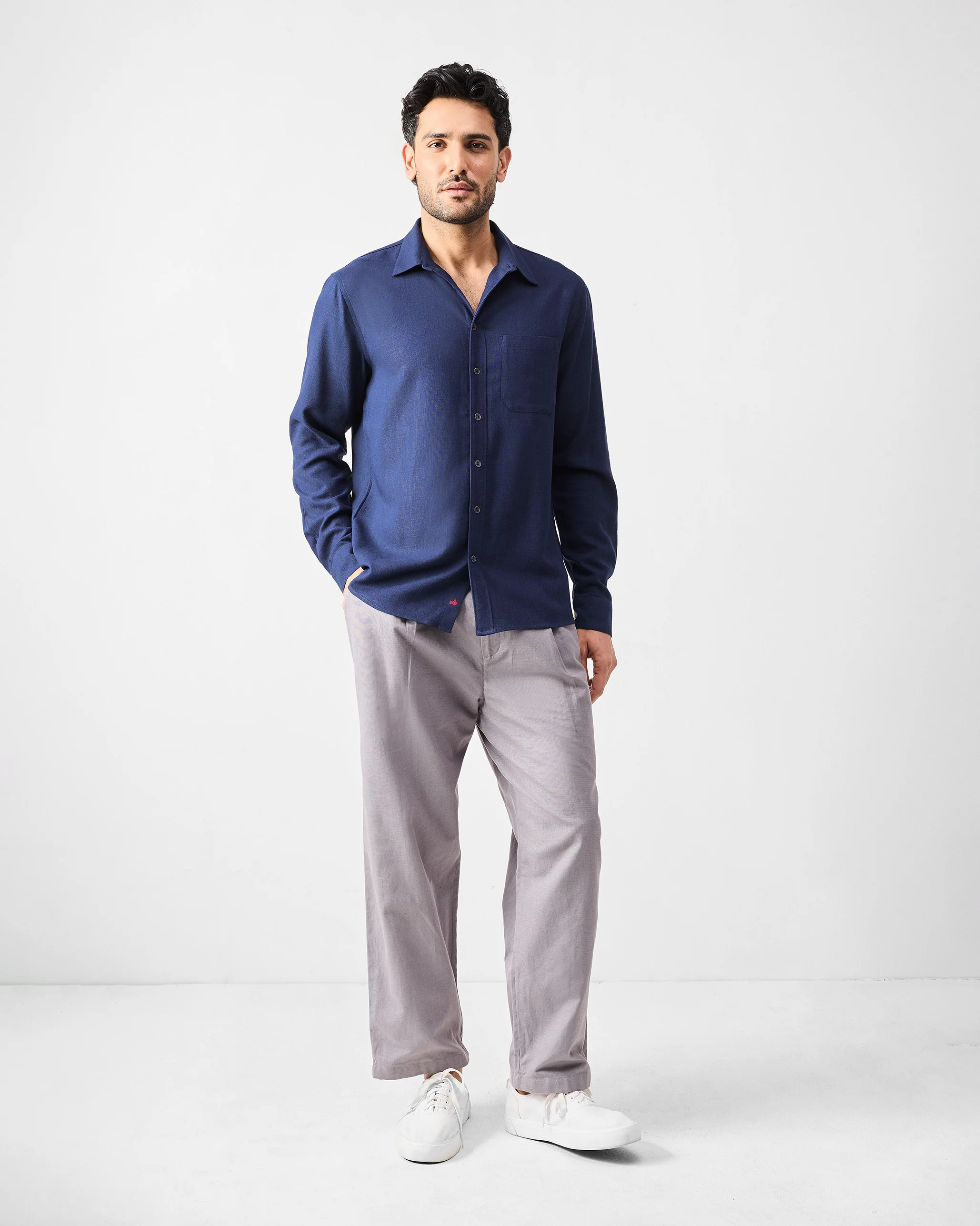 Kipling Shirt - Navy - Image 7