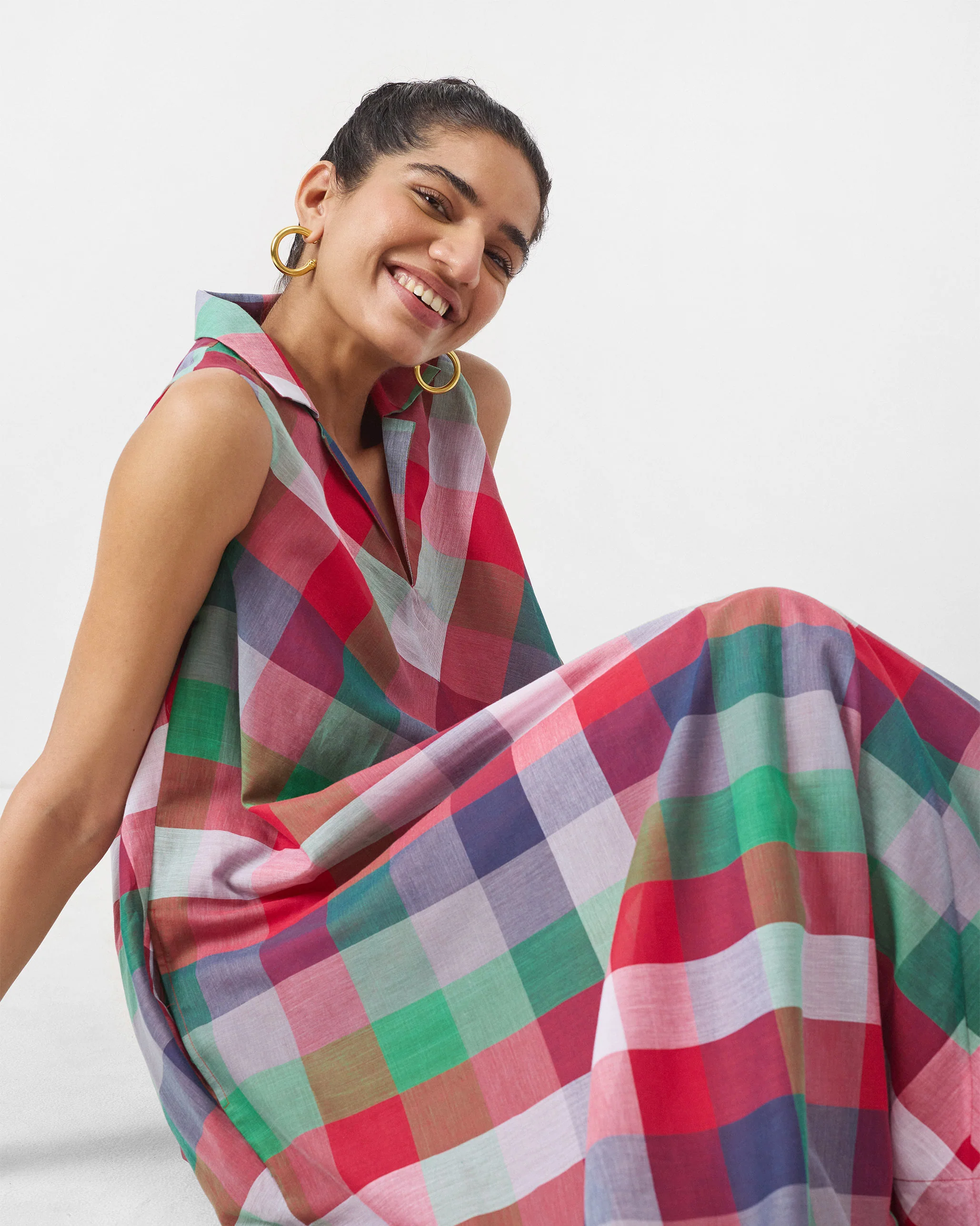 Kirei Dress - Multicolor Checks - Image 4
