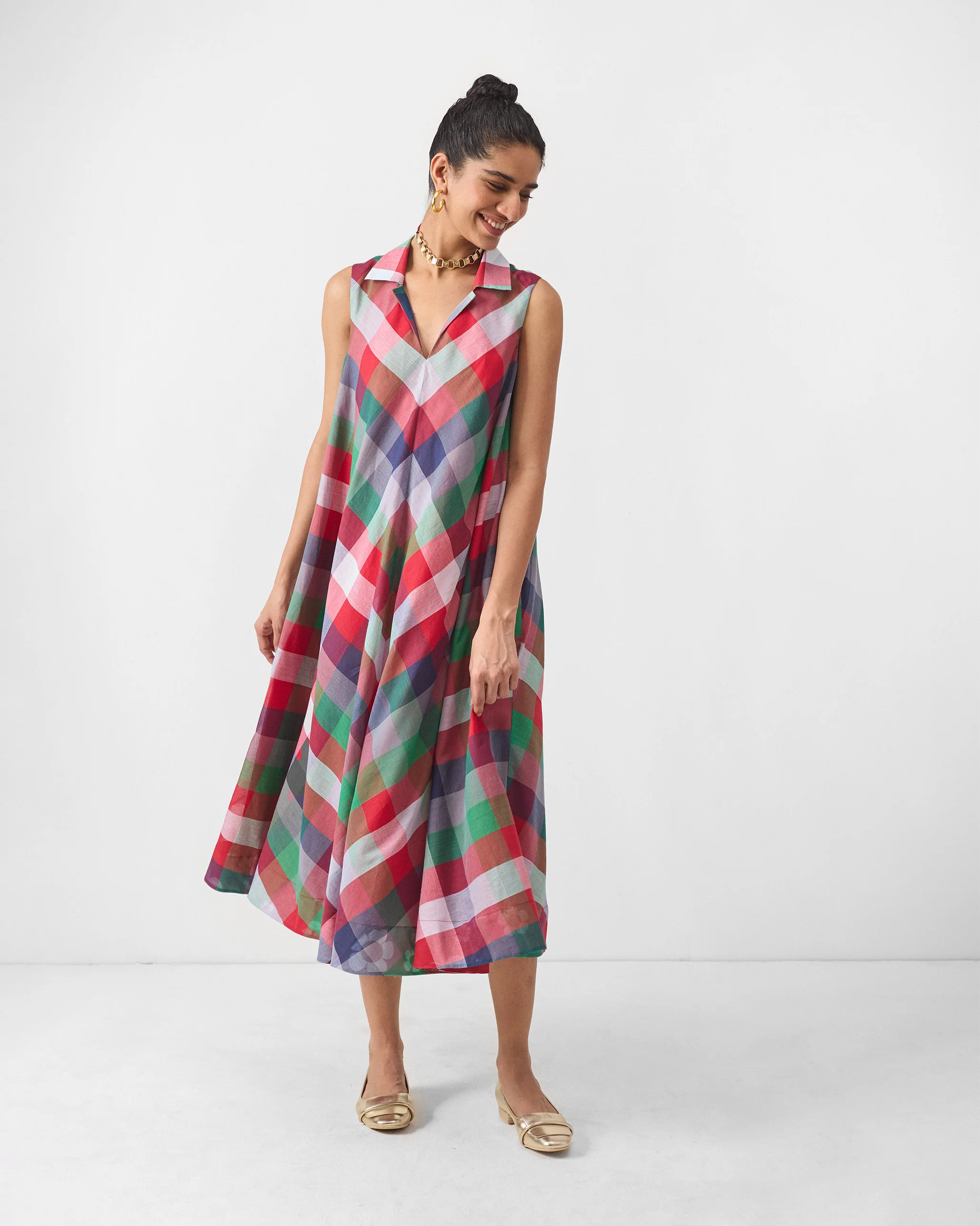 Kirei Dress - Multicolor Checks - Image 6