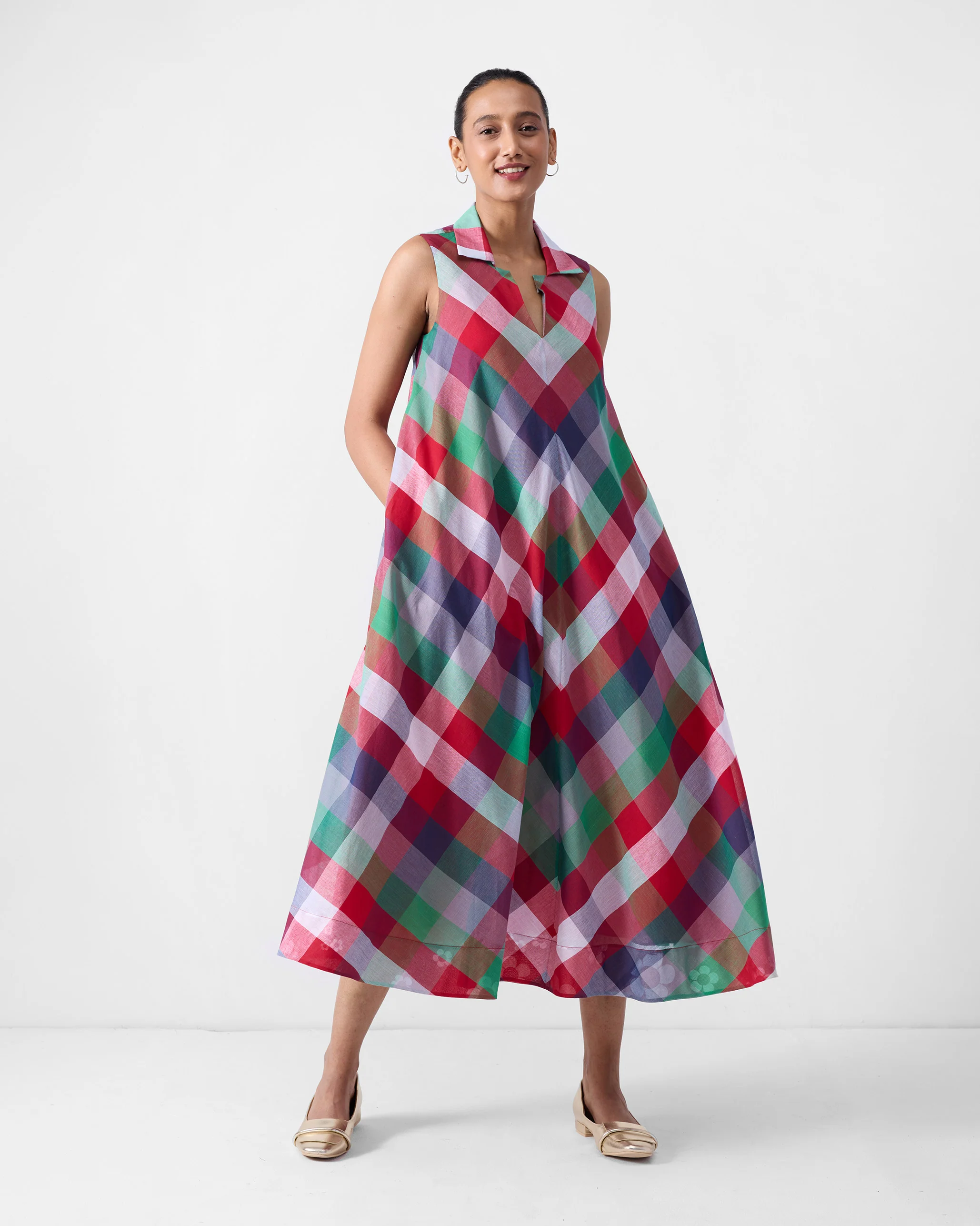 Kirei Dress - Multicolor Checks - Image 7