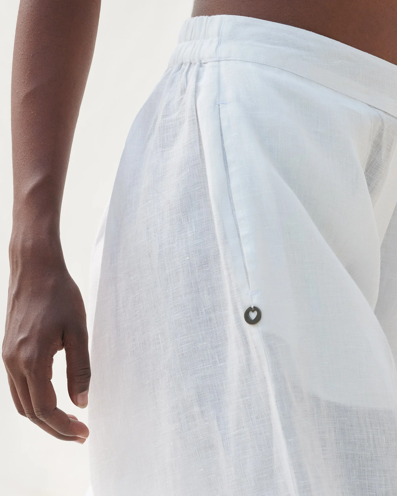 Knee Pocket Pants - Natural - Image 2